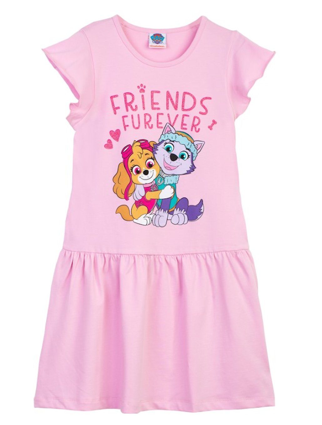 PAW PATROL A-Linien-Kleid Paw Patrol Kleid Skye & Everest friends furever Hundestaffel rosa (1-tlg)
