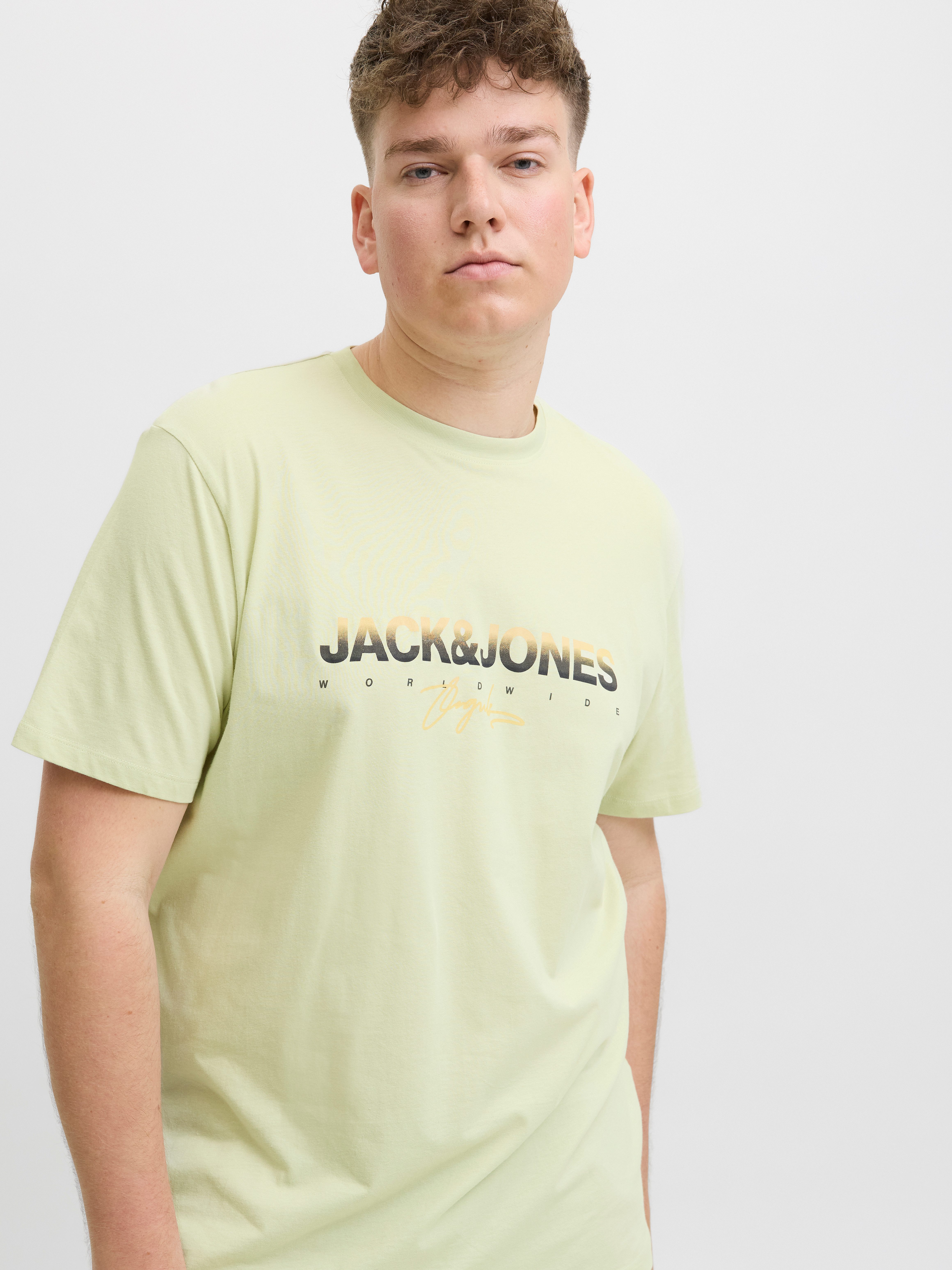 Jack & Jones PlusSize Print-Shirt JORCANGGU TEE SS CREW NECK FST PLS mit Lo günstig online kaufen