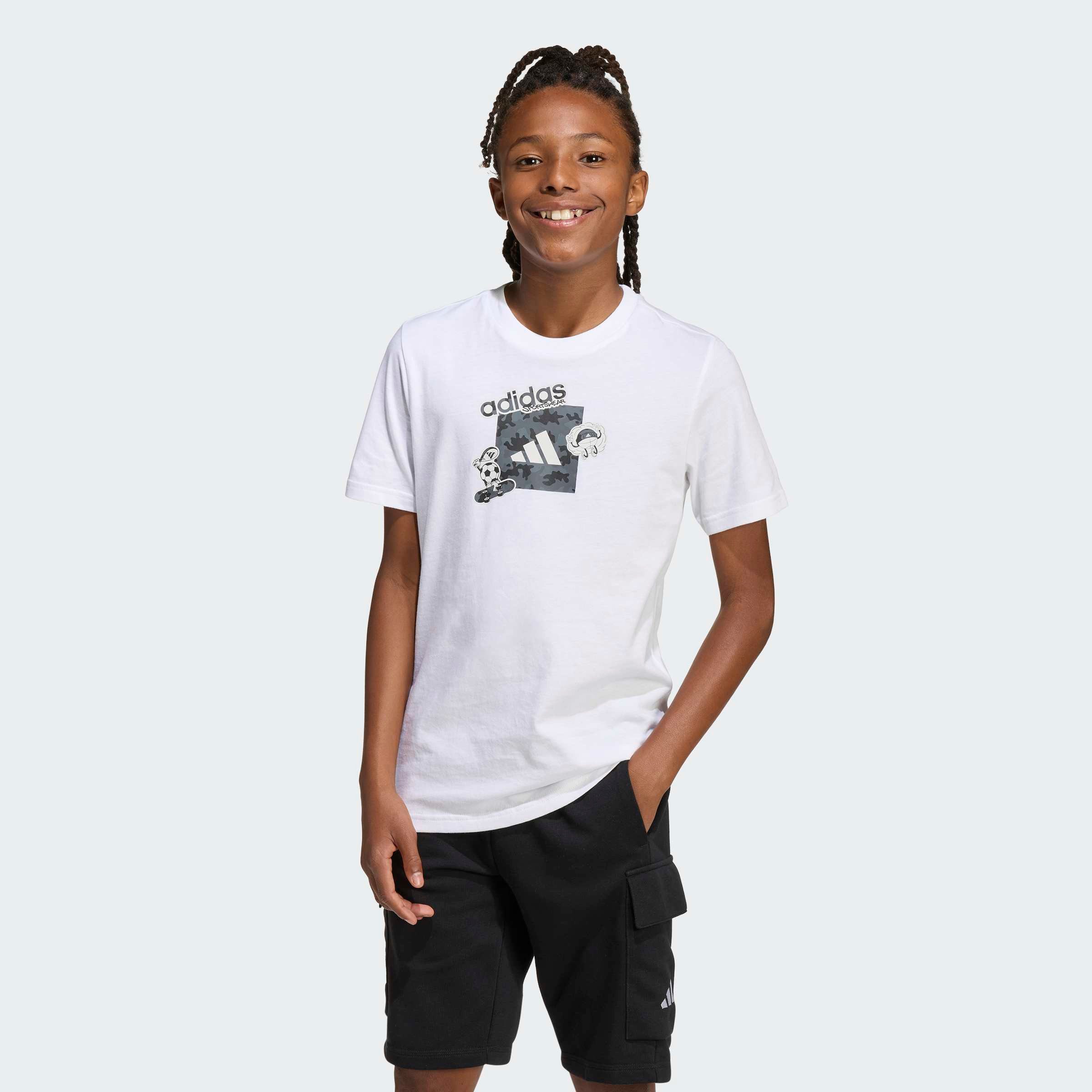 adidas Sportswear T-Shirt CAMO GRAPHIC JUNIOR – Bild 3 von 5