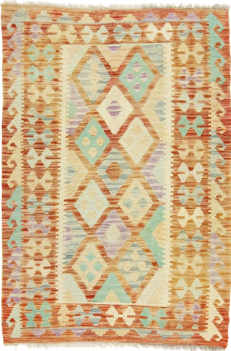 Orientteppich Kelim Afghan Heritage 100x142 Handgewebter Moderner Orientteppich, Nain Trading, rechteckig, Höhe: 3 mm