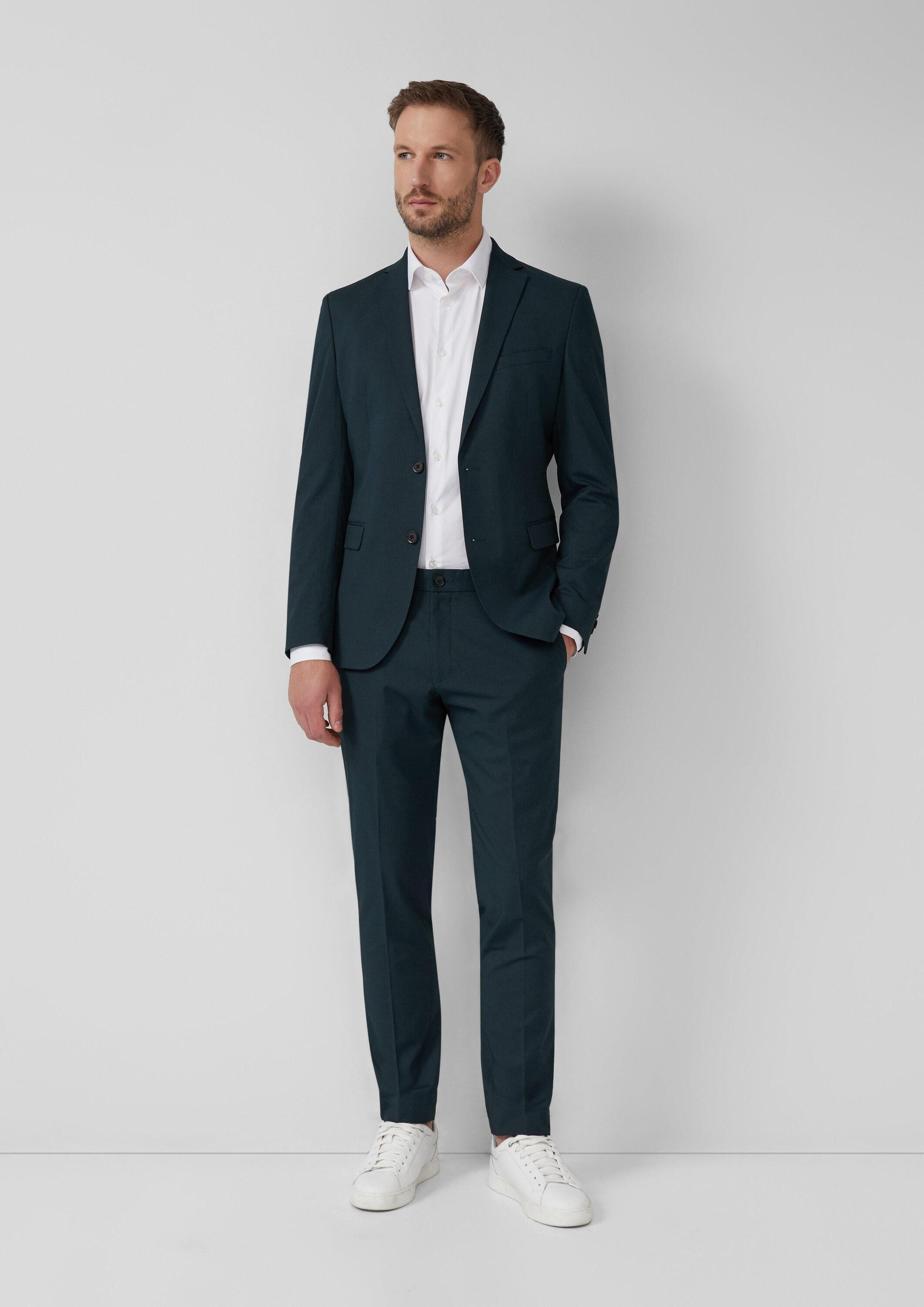 s.Oliver Chinos Anzughose S.OPURE s.O PURE: Anzughose im Slim Fit aus meliertem Stretch-Twill