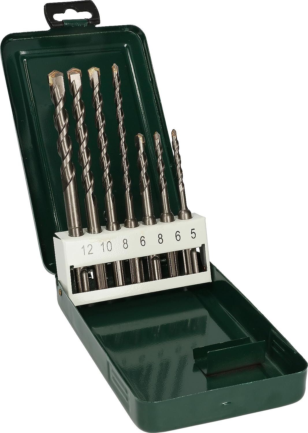 BOSCH Betonbohrer Bosch 7tlg. Set (5-12 mm) Hammerbohrer-Set SDS-plus