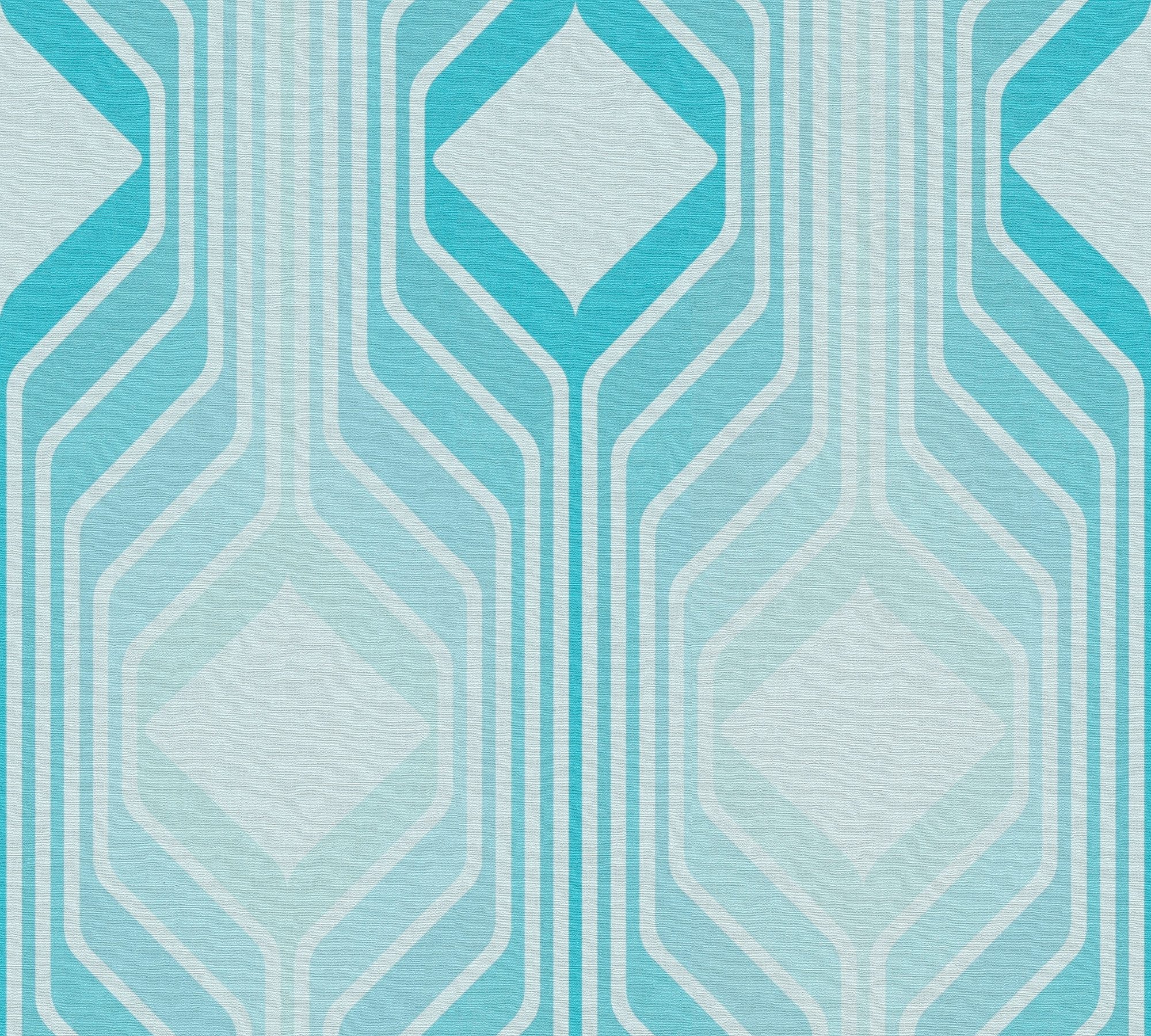 A.S. Création Vliestapete Retro Chic 3D-Tapete Mustertapete Vintage 3D, strukturiert, matt, (1 St), Vliestapete Kacheln für Schlafzimmer Küche Wohnzimmer 3D Design modern