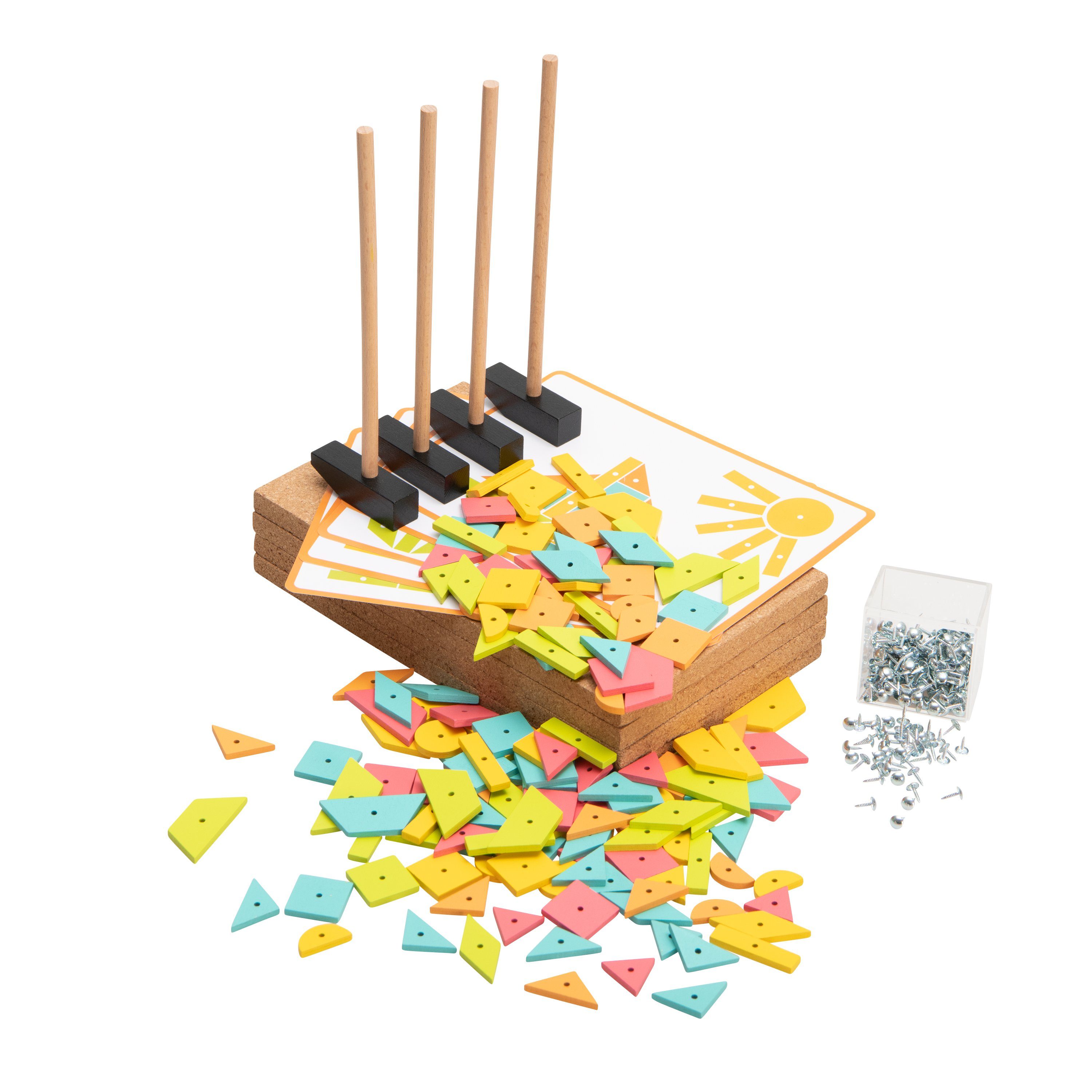 Betzold Lernspielzeug Hämmerchenspiel-Set – Kreatives Nagelspiel Kinder Bas günstig online kaufen