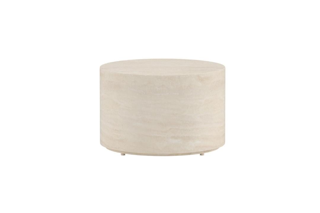ebuy24 Gartentisch Lissabon Gartentisch Couchtisch Ø60cm beige.