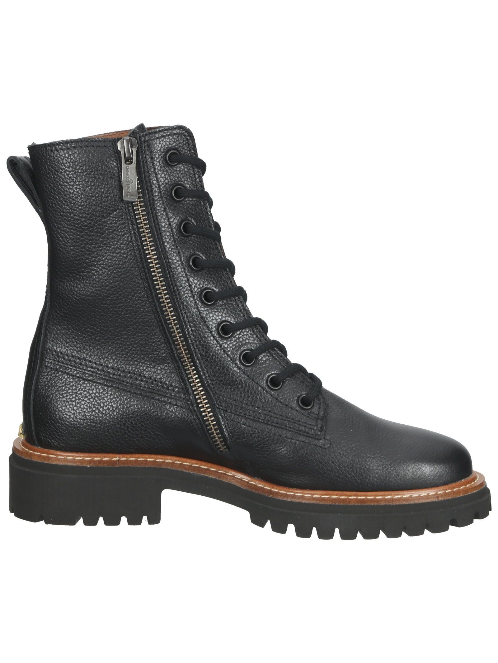 Paul Green Stiefelette Glattleder . Schnürstiefelette