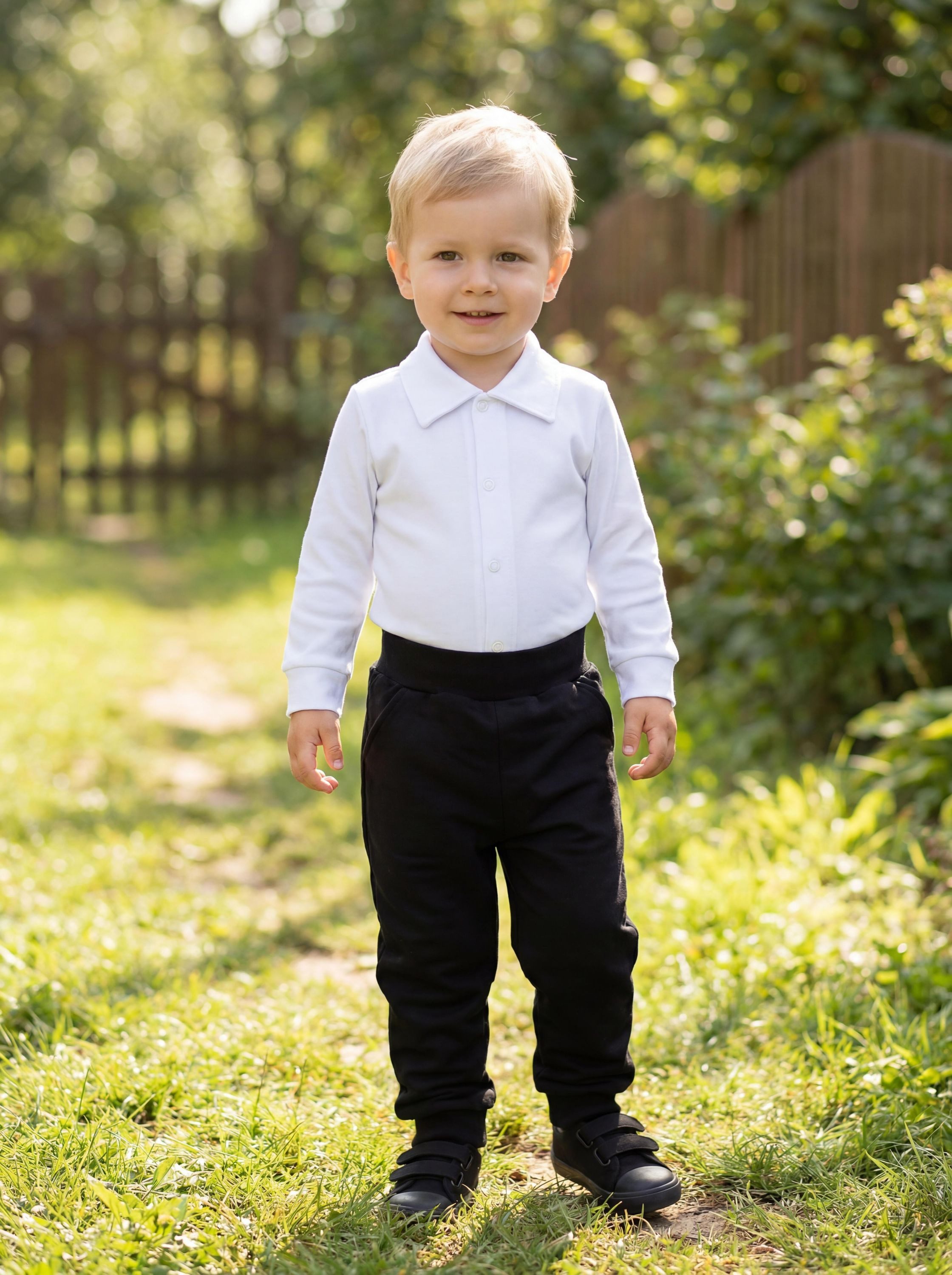 TupTam Langarmbody TupTam Baby Jungen Langarm Kurzarm Body mit Kragen – Bild 3 von 5