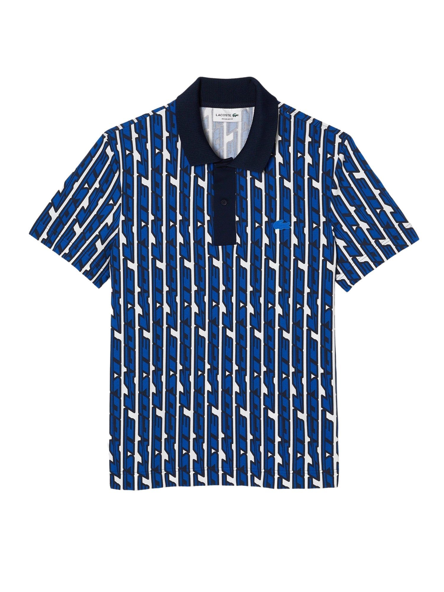 Lacoste Poloshirt Poloshirt Polo aus Piqué-Strickgewebe (1-tlg) Kurzarmshirt blau