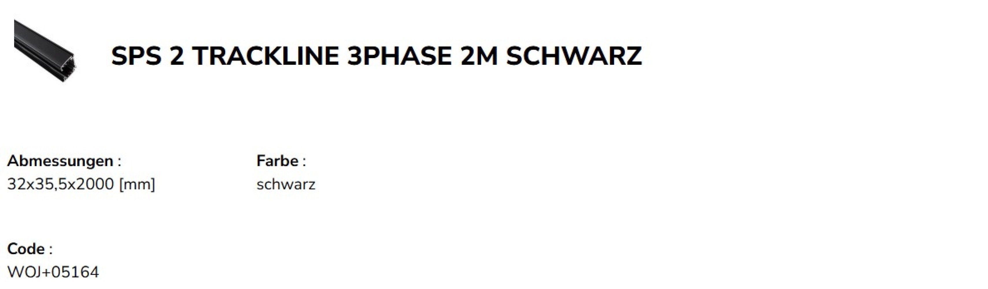 Spectrum Schienensystem-Schienen 3-Phasen Stromschiene Aufbau 2m Schienensystem Leuchten Schwarz 200 cm, 200 cm, (1-tlg), Flexibel verbindbar