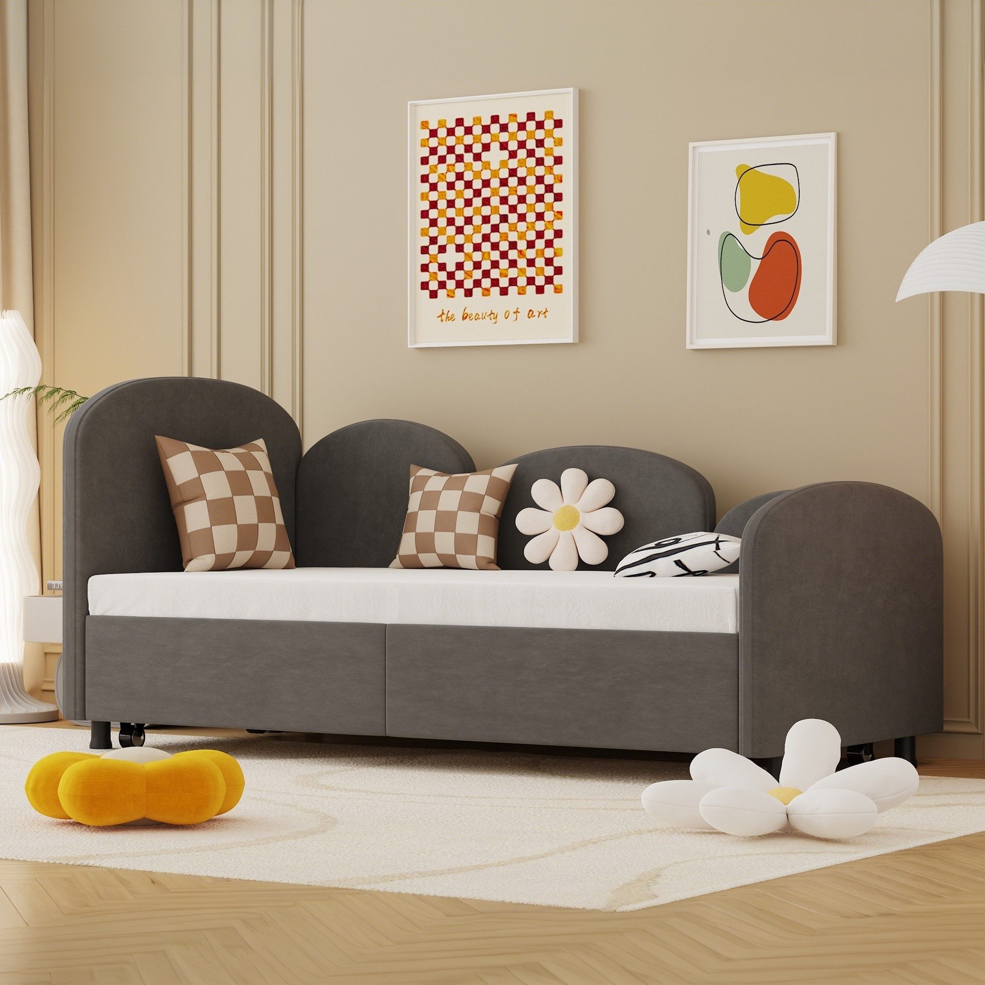 Odikalo Schlafsofa Aufbewahrungssofa Twin Size Daybed günstig online kaufen