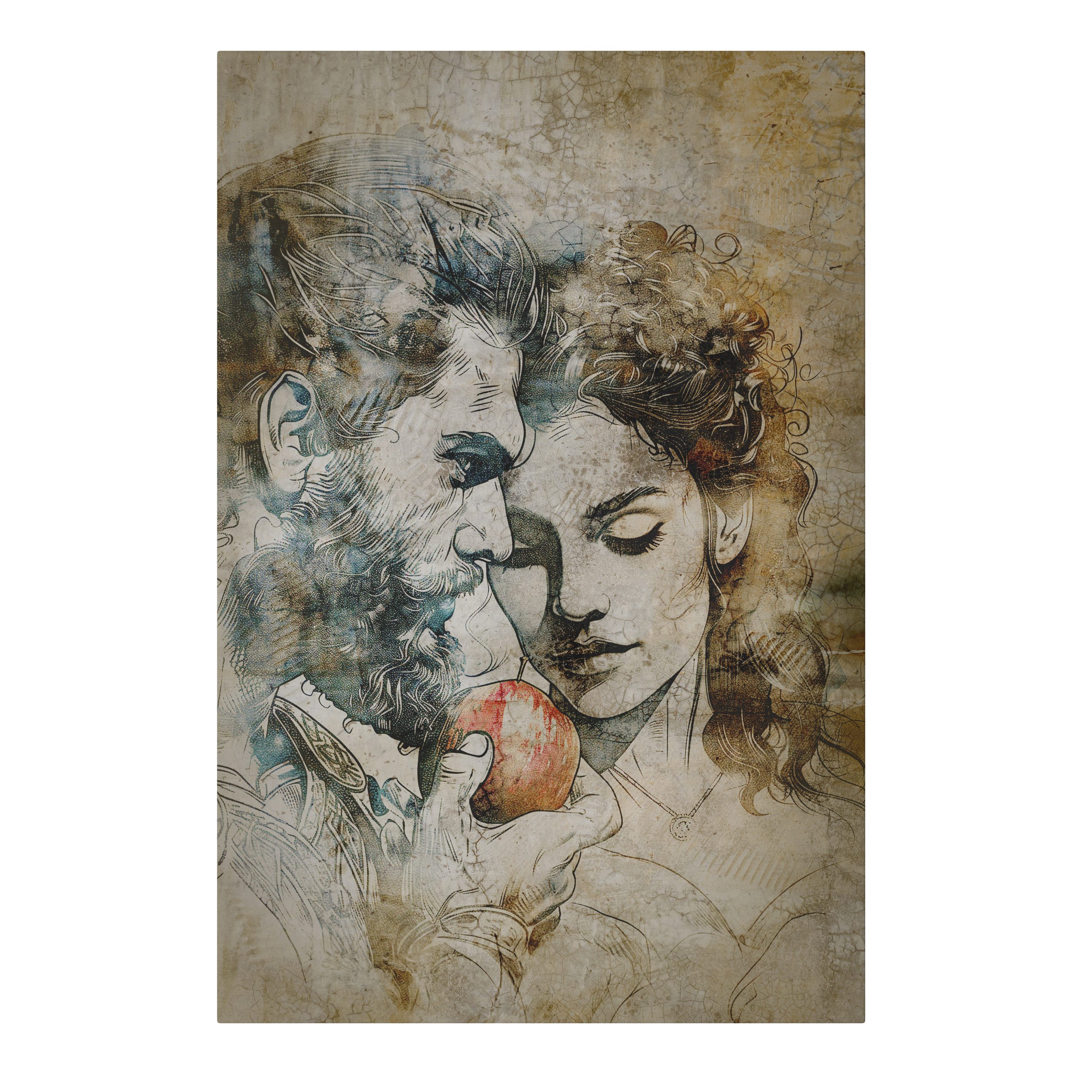 SPACEREBELS Leinwandbild WHISPERS OF TEMPTATION, Romantik (1 St), 3 cm Keilrahmen, Baumwollleinwand