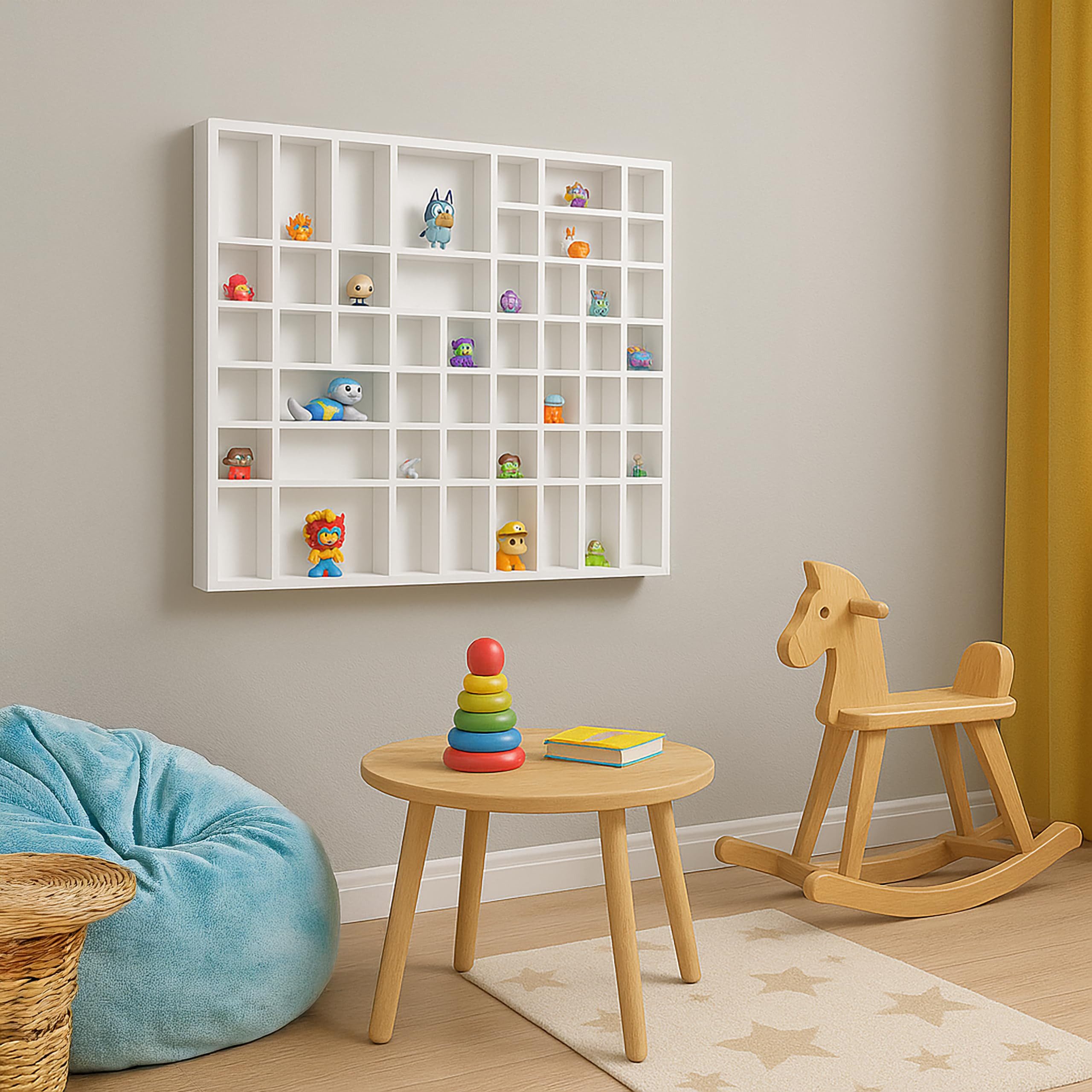 Creative Deco Schubladenbox Setzkasten Holz Sammelbox 51 Fächer 52x46x5 cm – Bild 2 von 5