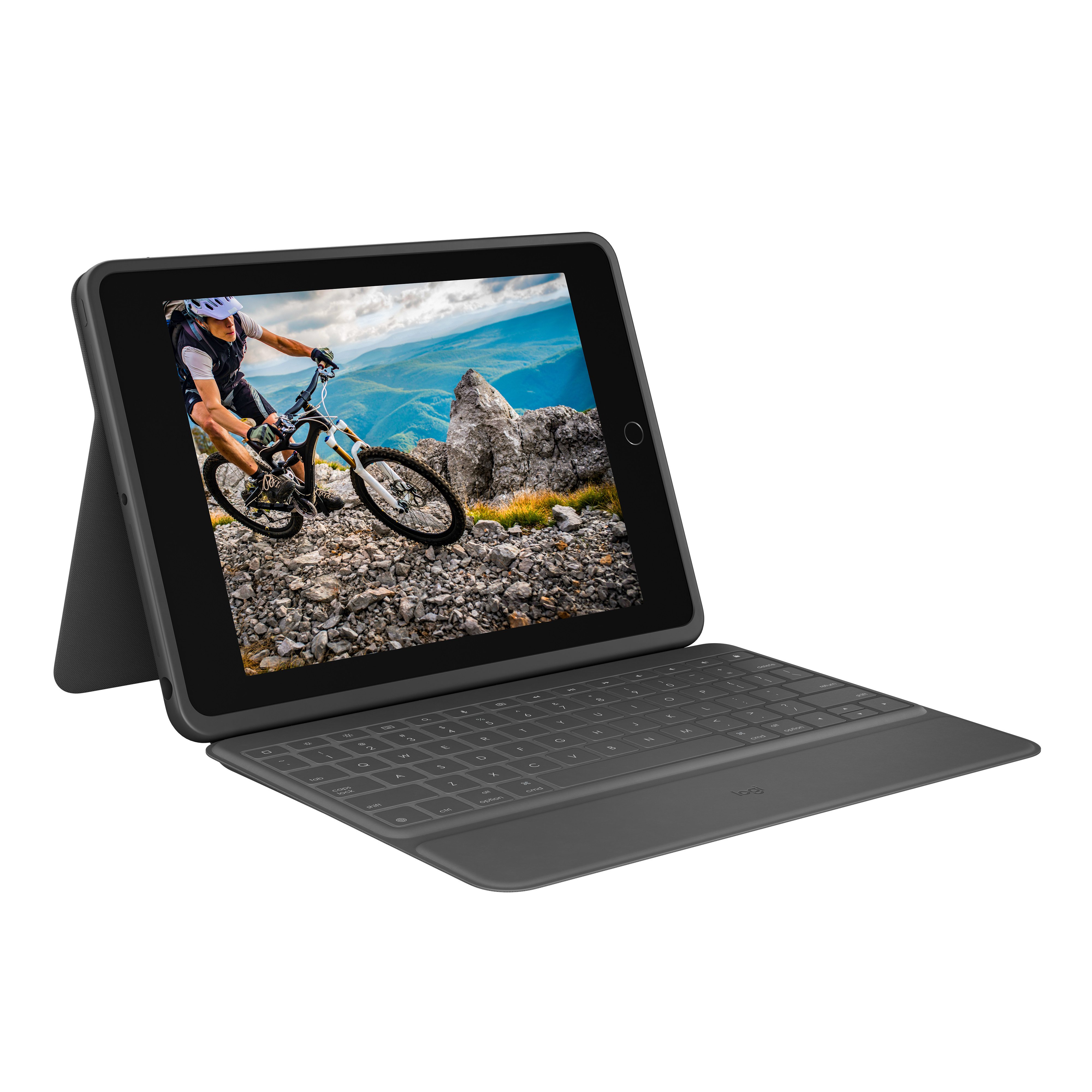 Logitech Rugged Folio (7th and 8th generation)- FRA - CENTRAL iPad-Tastatur