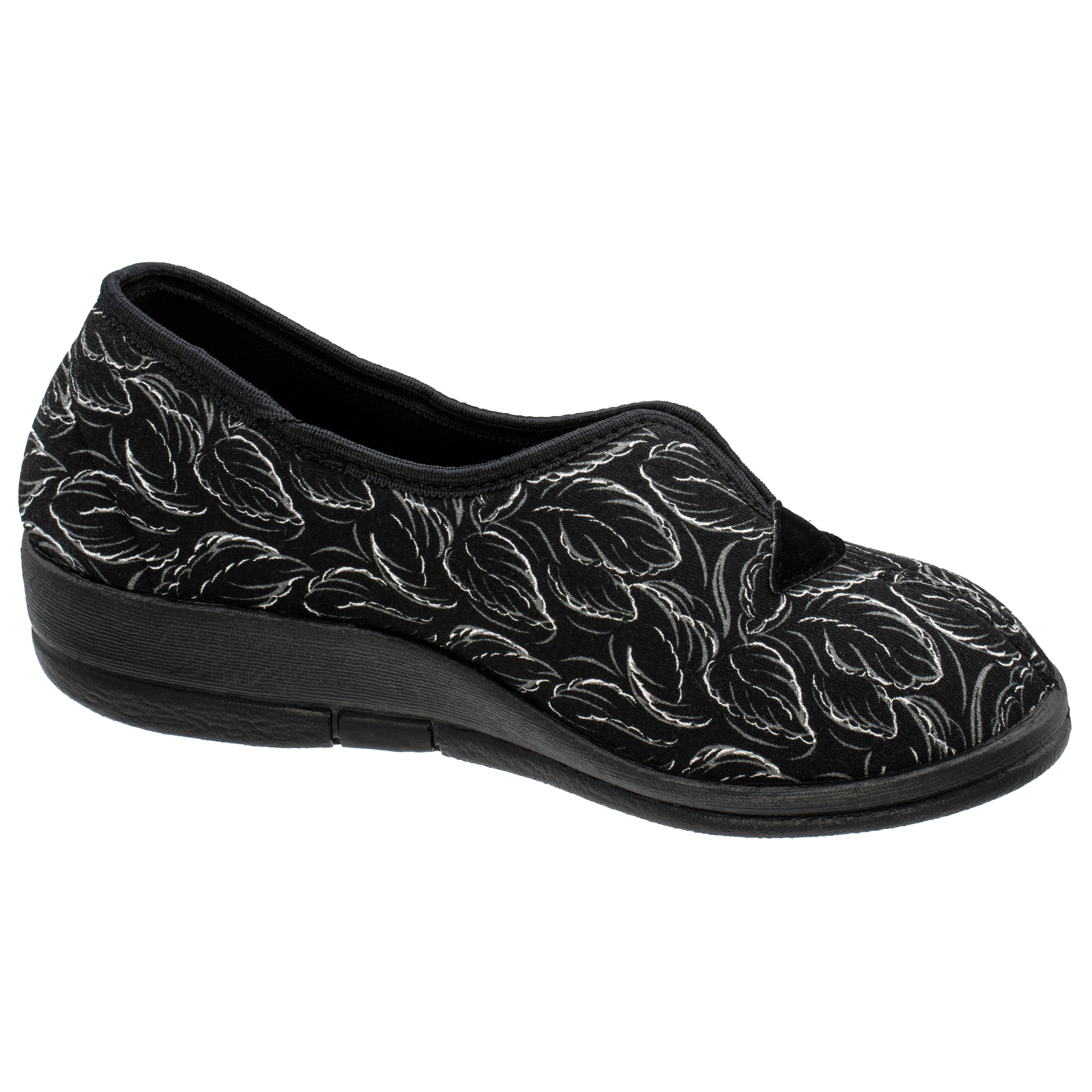 Fischer-Markenschuh Dora Hausschuh Microstretch, Textilfutter, Weite H, zum Schlupfen
