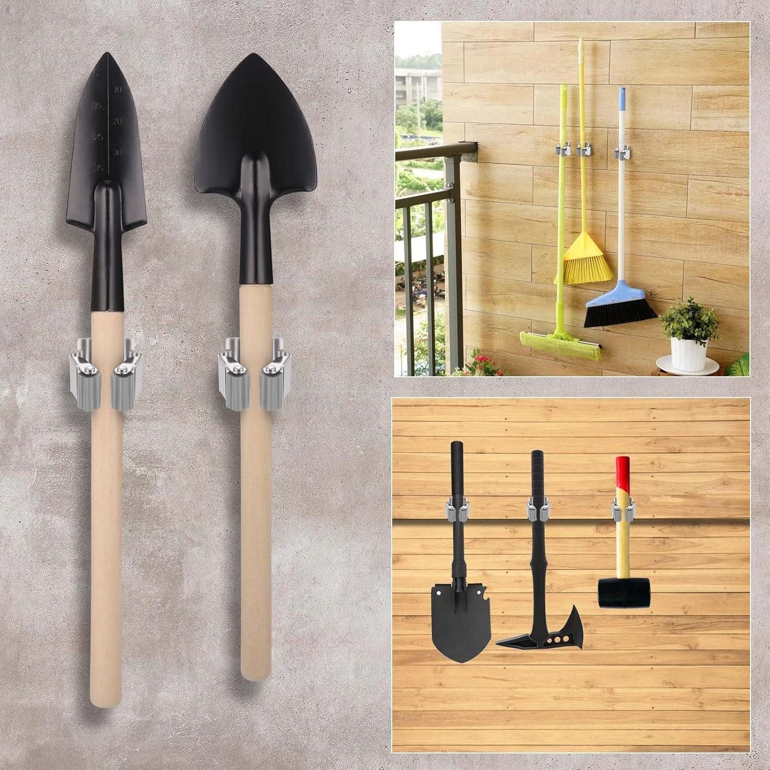 Besenhalter Aus Edelstahl – 5 Stück Set Für Die Wand | Hält Bis 2,5 Kg, Wasserfest & Rutschfest