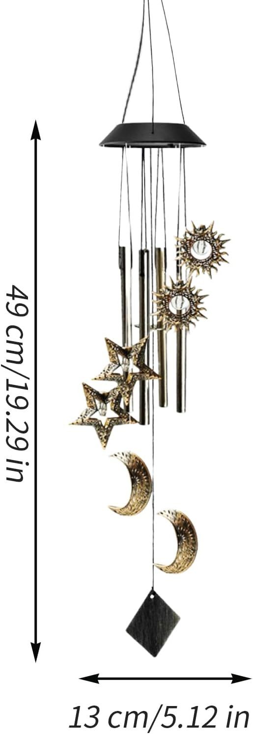 FELIXLEO Windspiel Solarenergie beleuchtet Ihren Garten nachts automatisch und sanft (1 St)