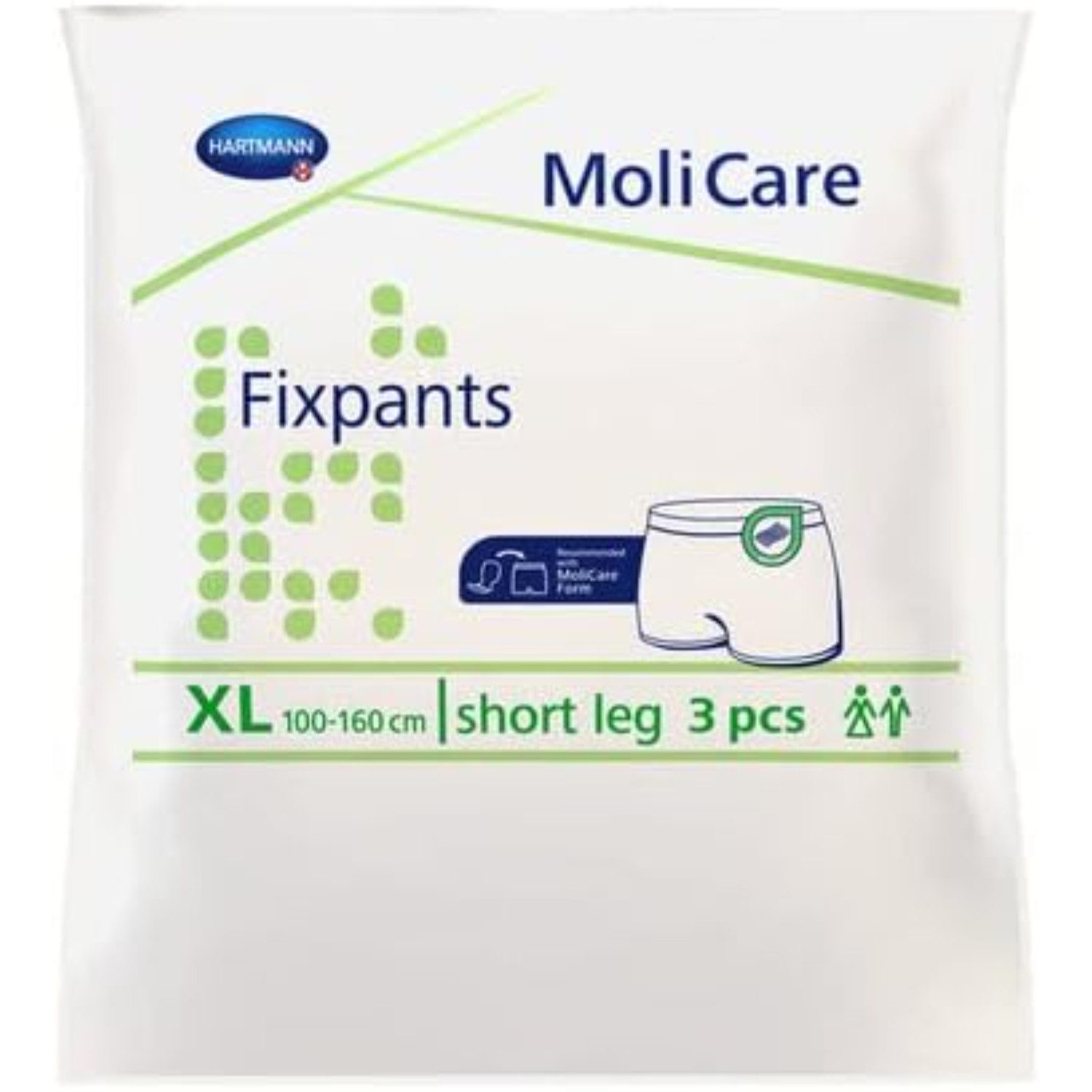 PAUL HARTMANN AG Inkontinenz-Pants Hartmann MoliCare Fixpants short leg Größe XL 100 Stück