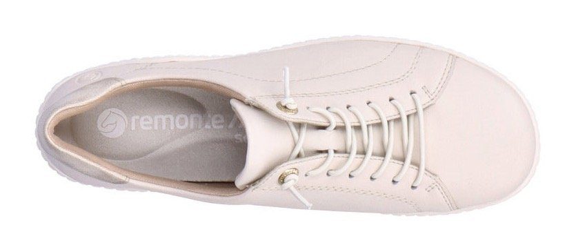 Remonte Sneaker mit herausnehmbarem Soft-Fußbett hellbeige