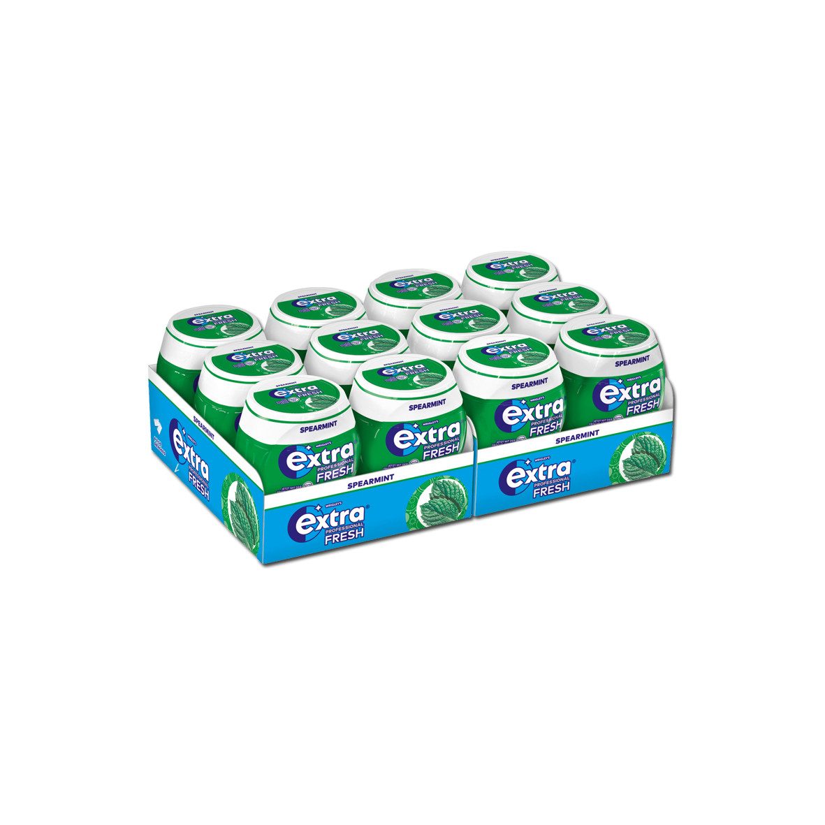 Wrigleys Extra Süßigkeit, Wrigleys Extra Professional Minze ohne Zucker 50 Dragees 70g 12er Pack