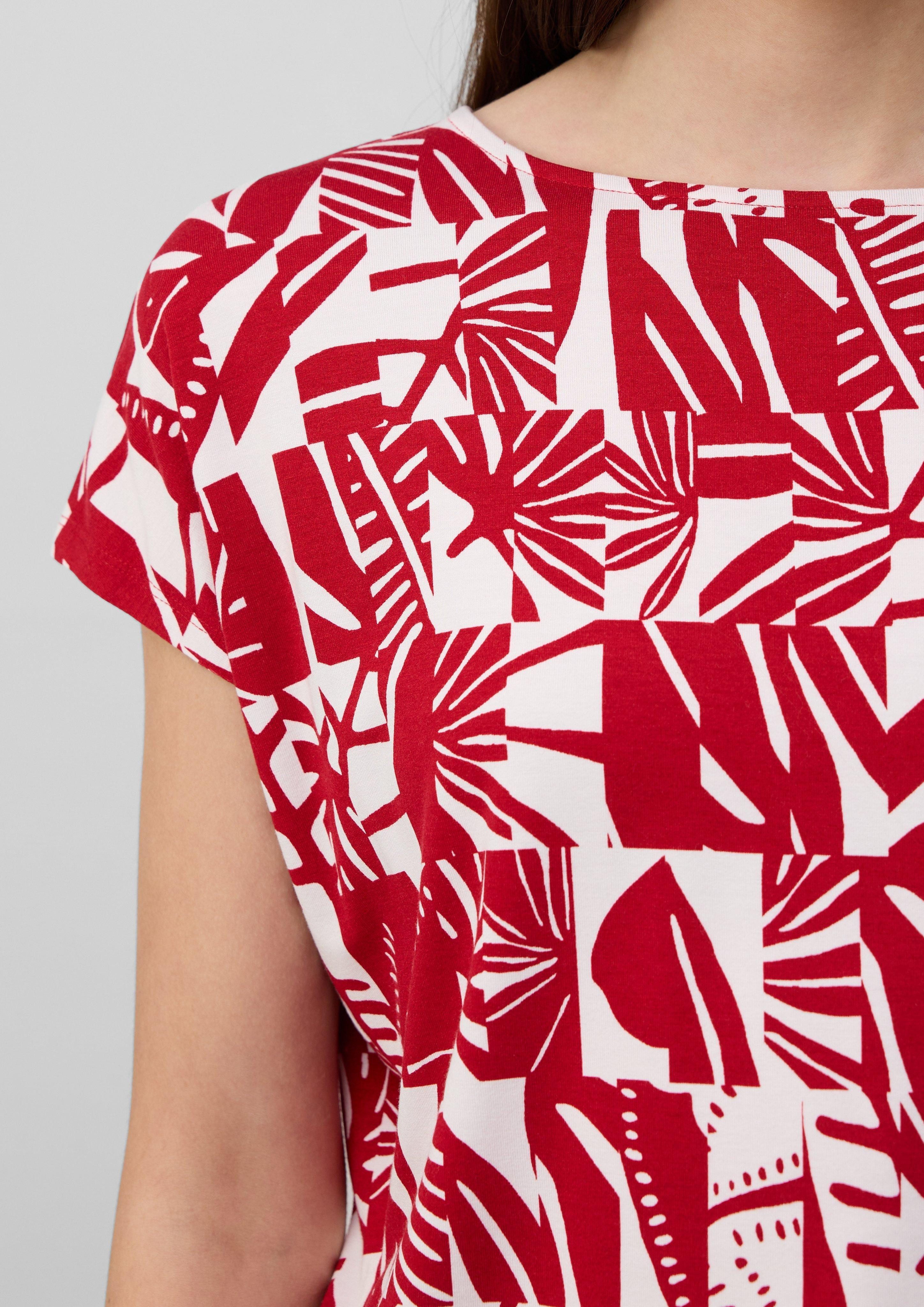 s.Oliver Shirttop Elastisches T-Shirt aus Viskosestretch günstig online kaufen