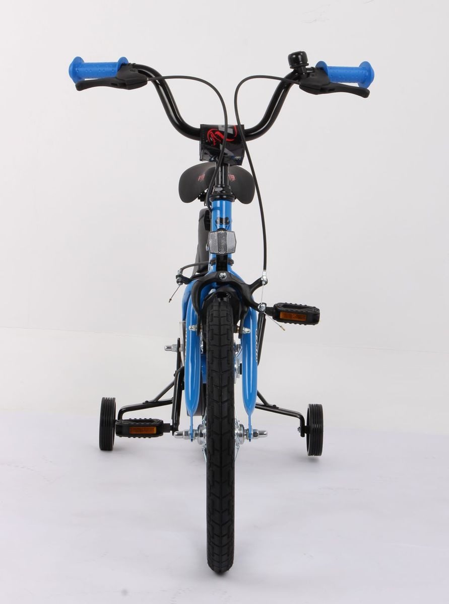 T&Y Trade Kinderfahrrad 18 Zoll Fahrrad Kinder Jungen Mädchen Kinderfahrrad Rad Bike VPER BLAU, Stützräder