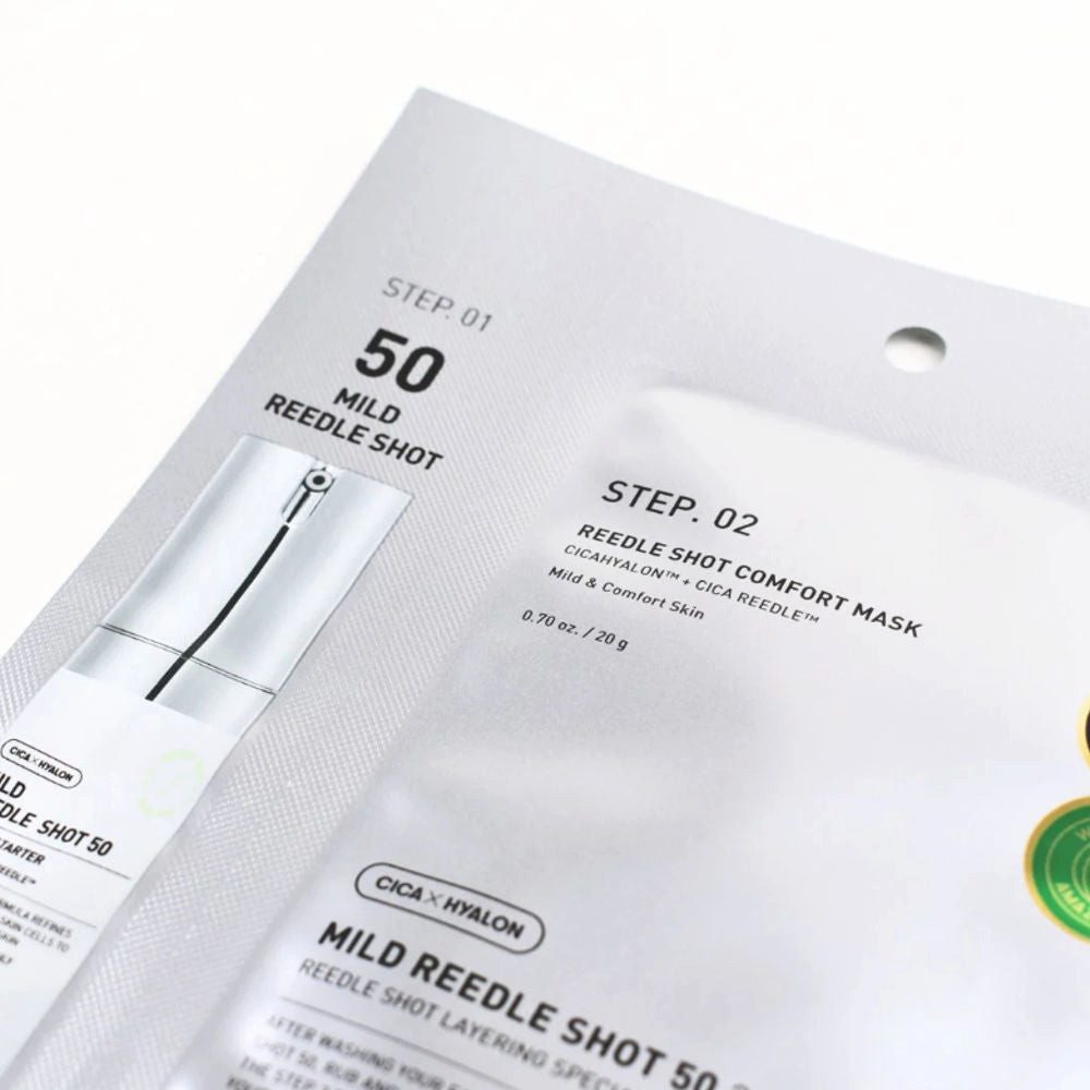 VT Cosmetics Gesichtsmaske VT Cosmetics, Mild Reedle Shot 50 2-Step Mask - 21.5 g
