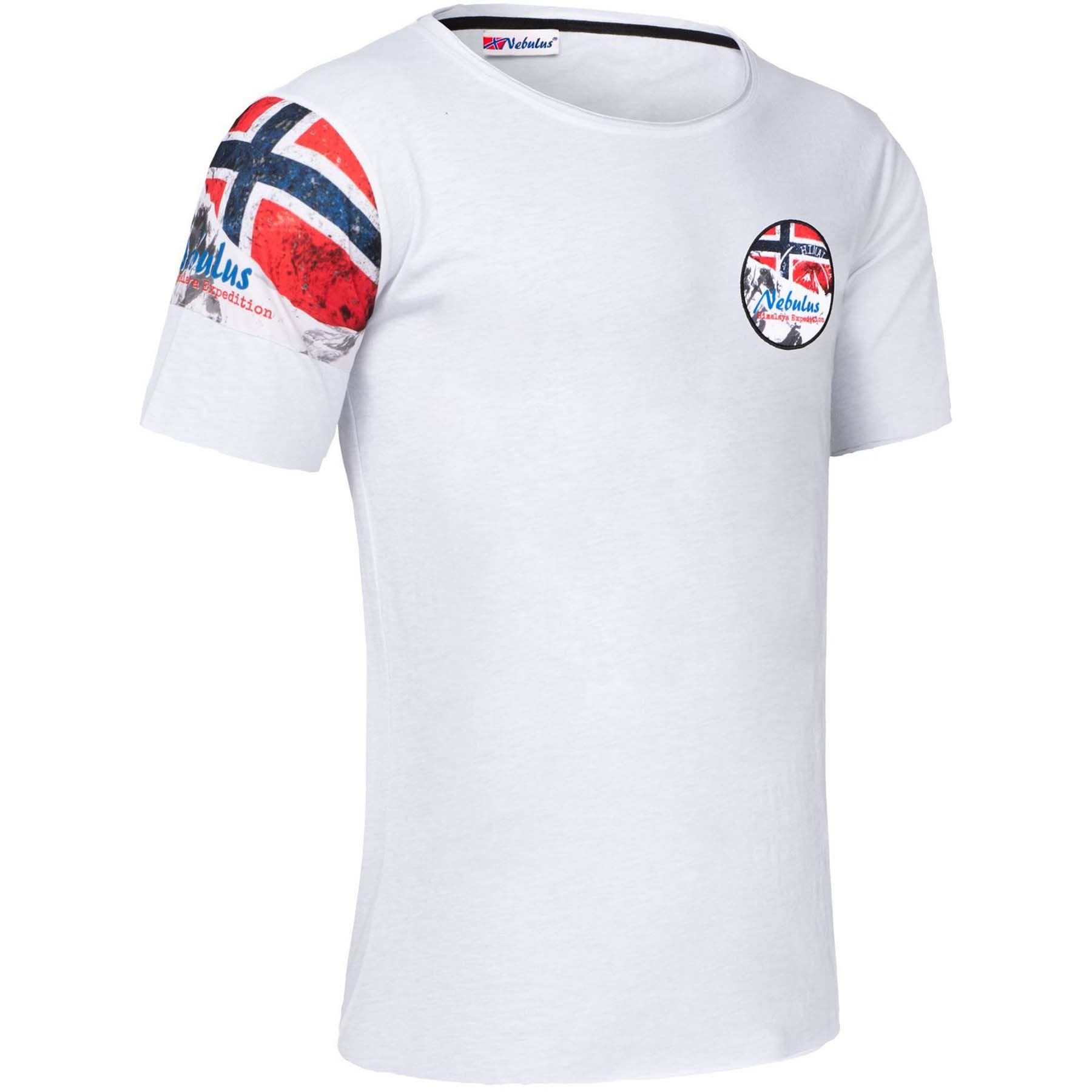 Nebulus T-Shirt BOA, P4055 - Herren, weiß meliert, S