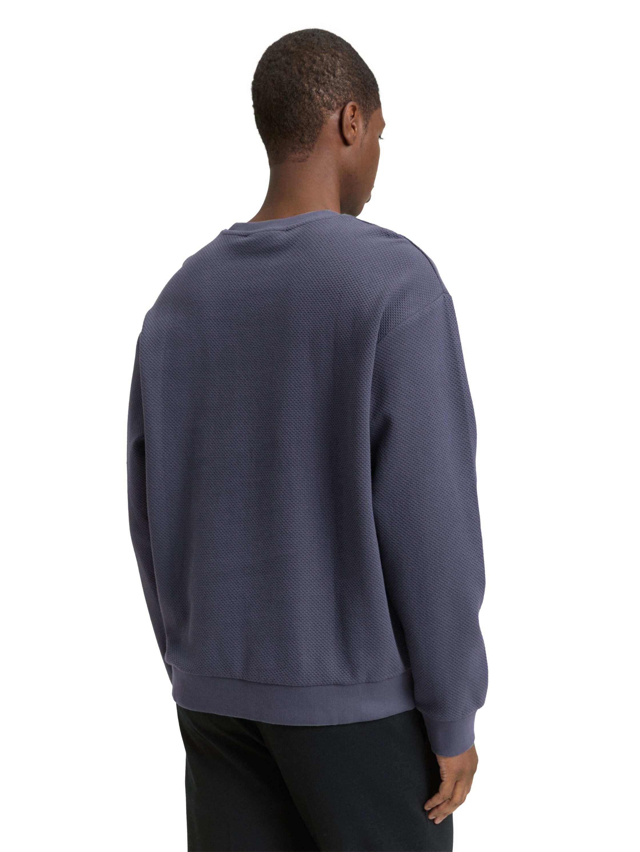 TOM TAILOR Denim Sweatshirt mit Rippbündchen