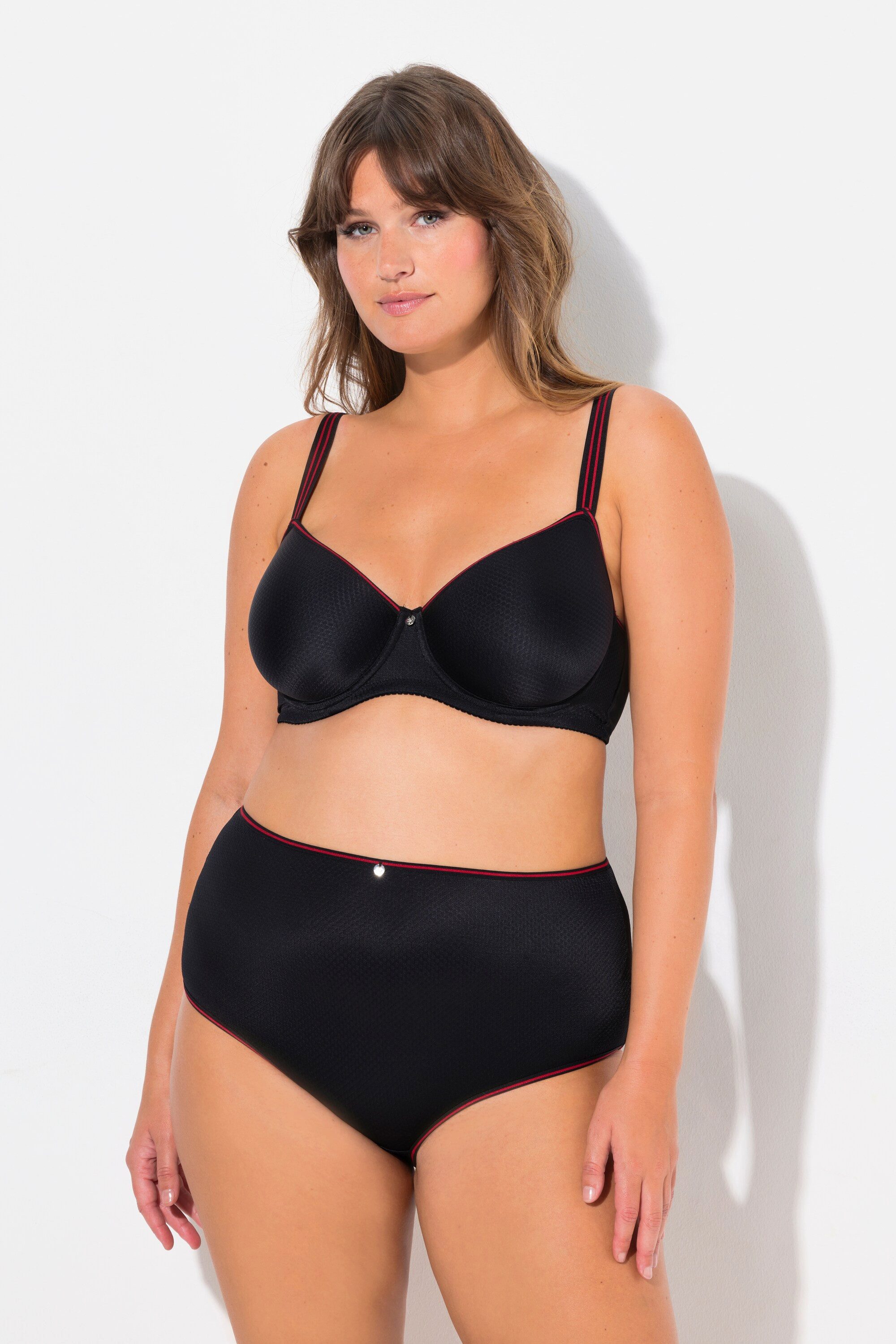 Ulla Popken Bügel-BH Bügel-BH Jacquard-Muster Spacer-Schale