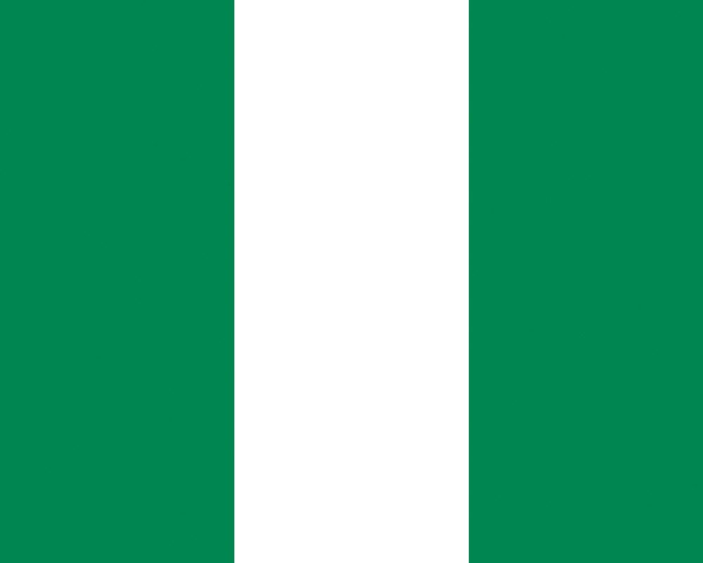 1art1 Poster Nigeria Kunstdruck Bild - Flaggen Der Welt (40 x 50 cm)