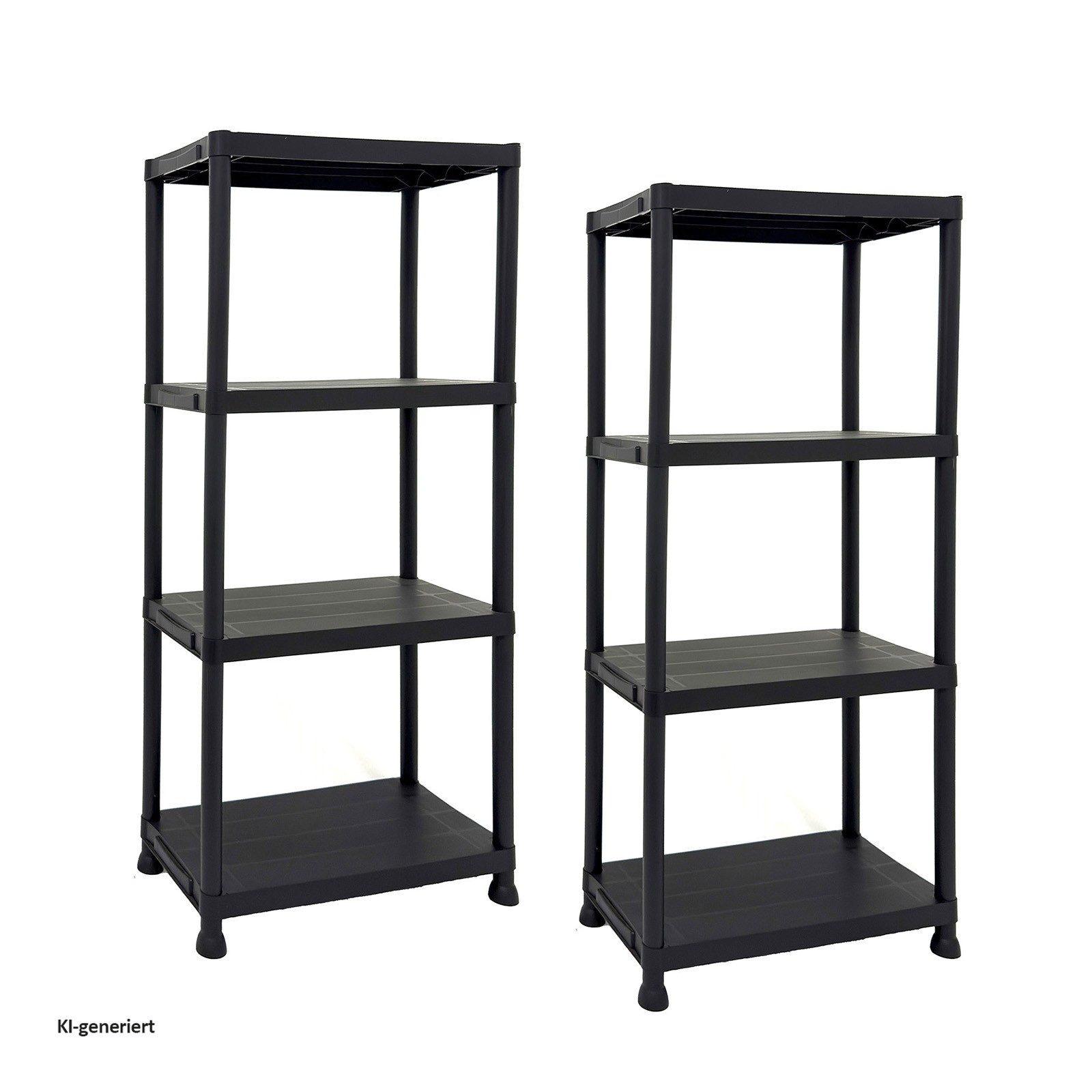 HTI-Living Standregal Regal Fritz 2 Stück, Set 1-tlg., Regal mit 4 Böden Standregal