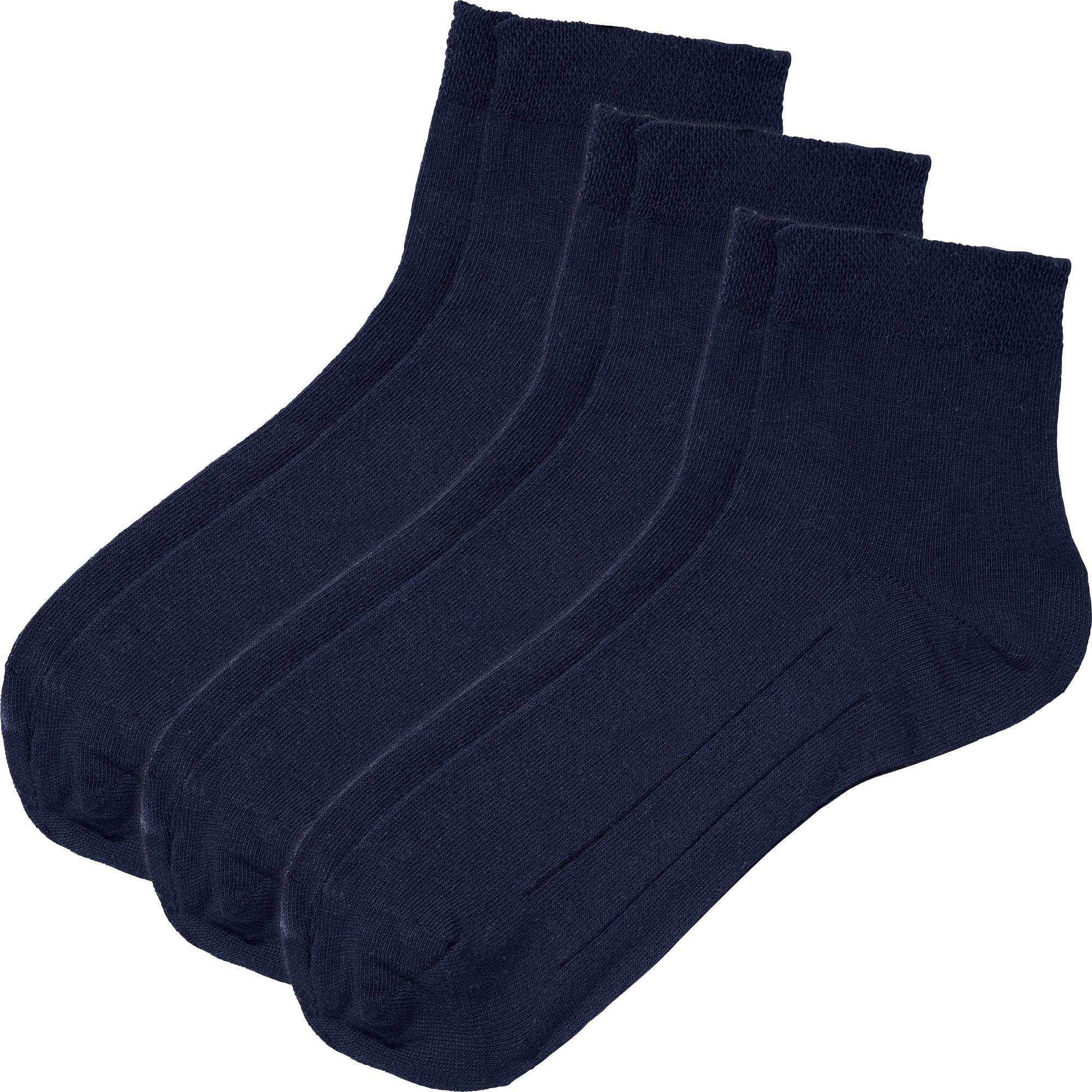 Erwin Müller Kurzsocken Unisex-Kurzsocken 3 Paar Uni günstig online kaufen