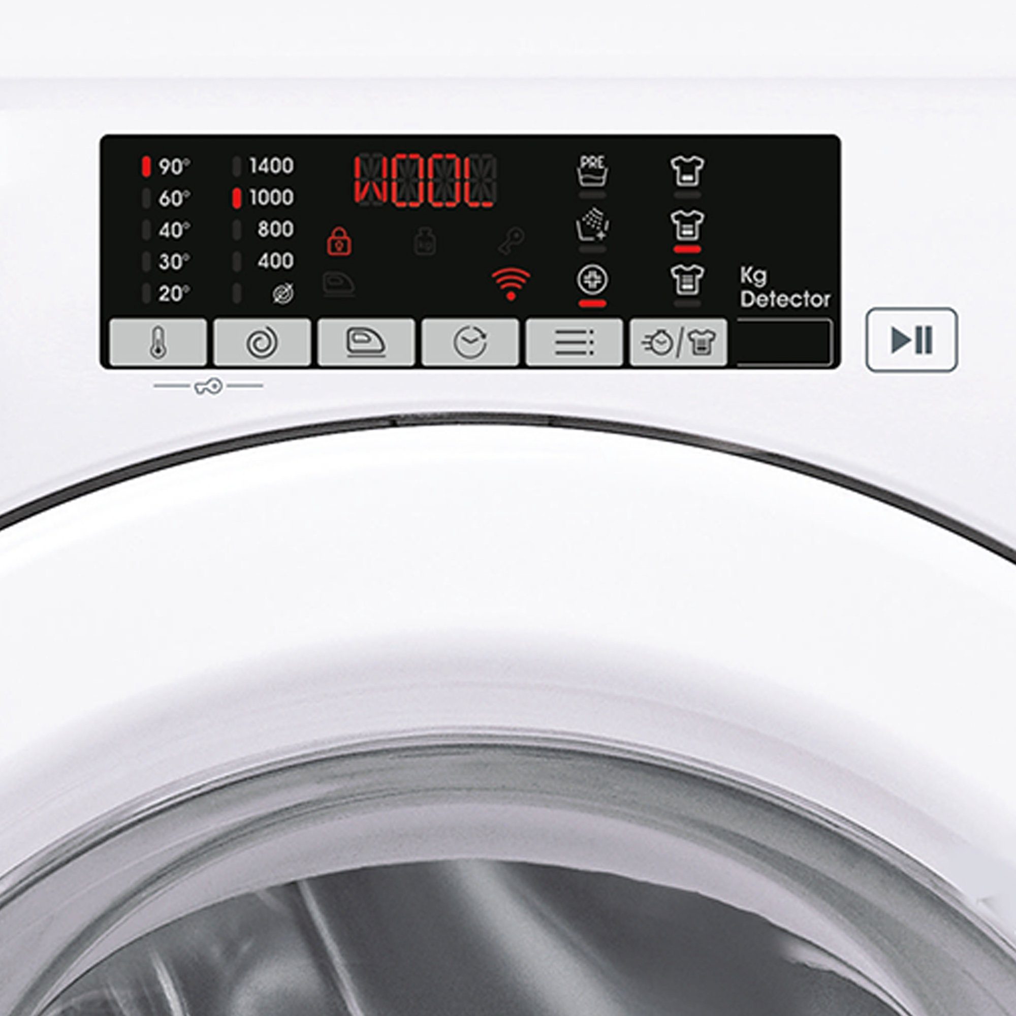 Candy Waschmaschine CS 1410TXME/1-S, 10 kg, 1400 U/min, Startzeitvorwahl, Mengenautomatik, Mix Power System, Kindersicherung