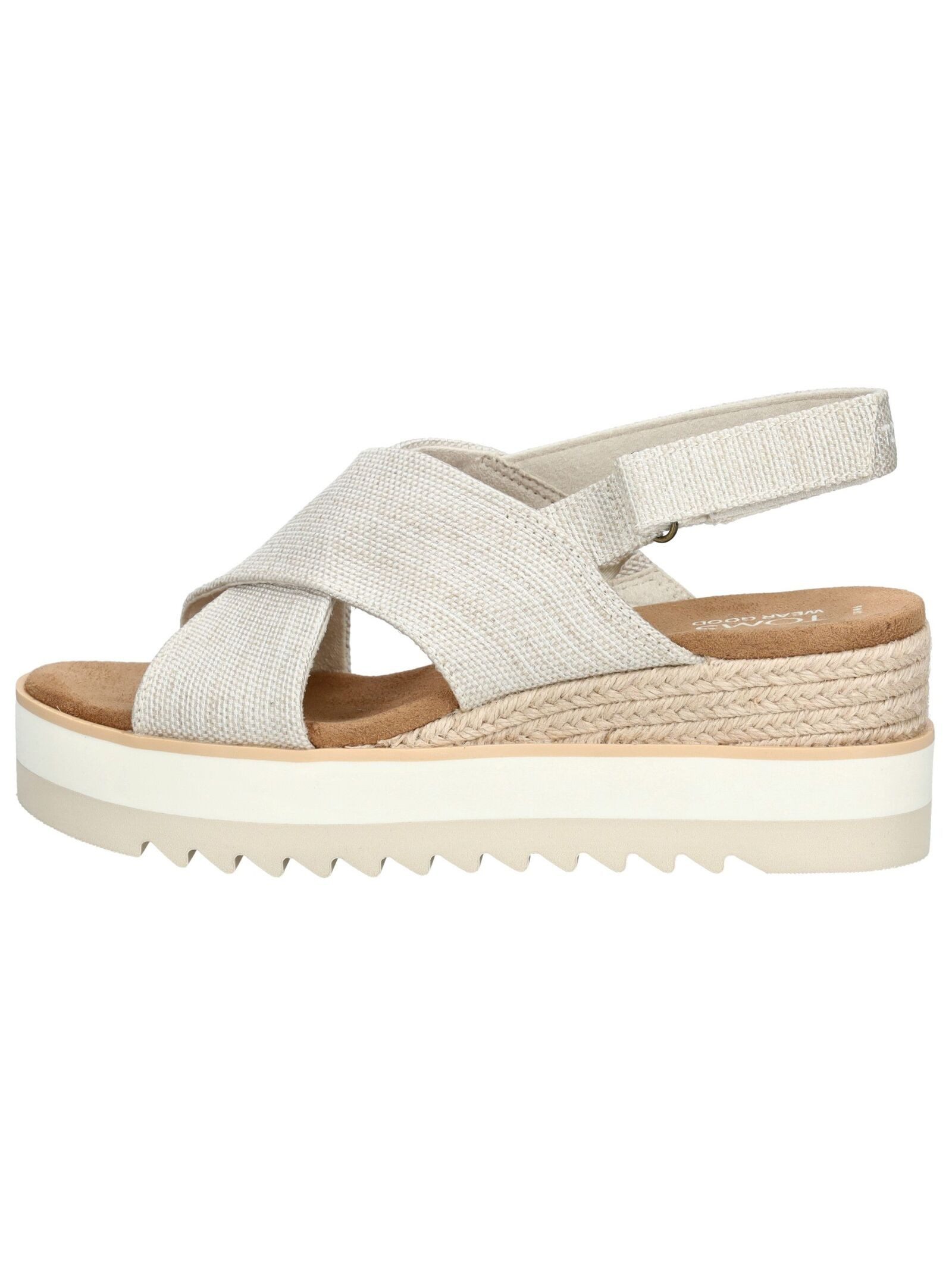 TOMS Sandalen Textil Keilsandalette günstig online kaufen