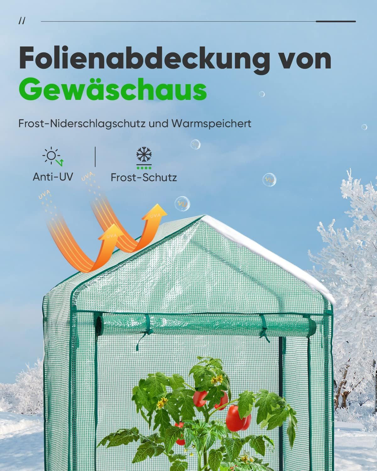 DOTMALL Foliengewächshaus Folie drivhus...