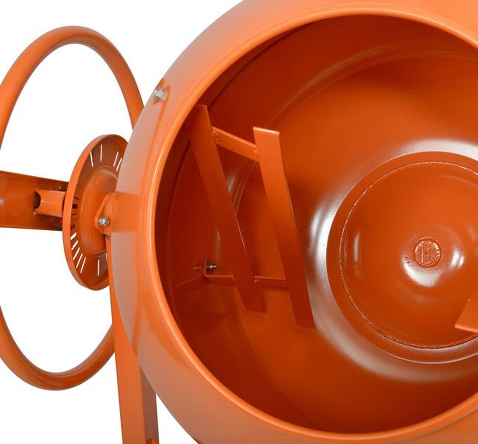 Hecht Betonmischer mit Fahrgestell Gusseisen 26 U/min 230v, 180 Liter, 850 Watt