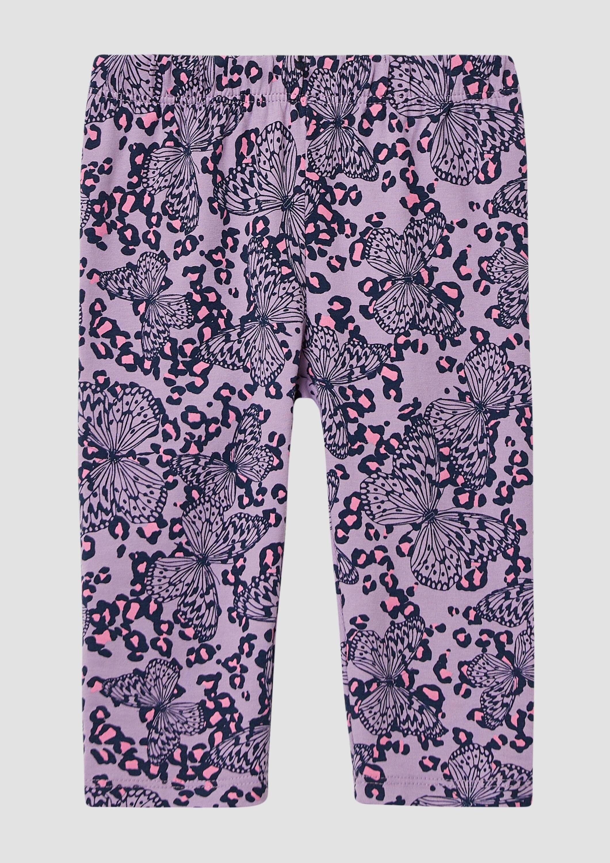 s.Oliver Caprihose Leggins Capri-Leggings mit All-over-Print