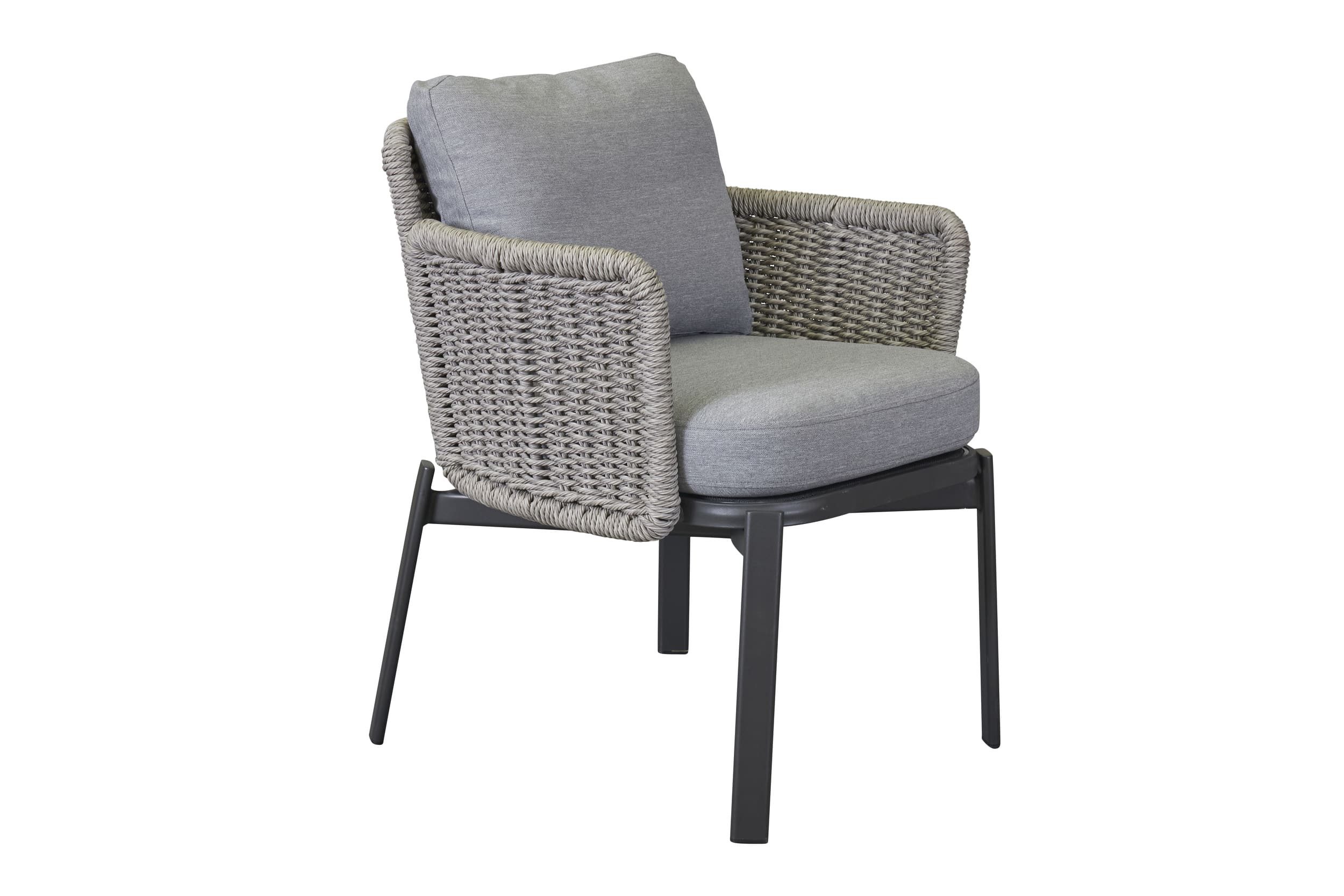 LC Garden Rattanstuhl »Catalina« Dining Armlehnstuhl Rope inkl. Sitzkissen (1 St)