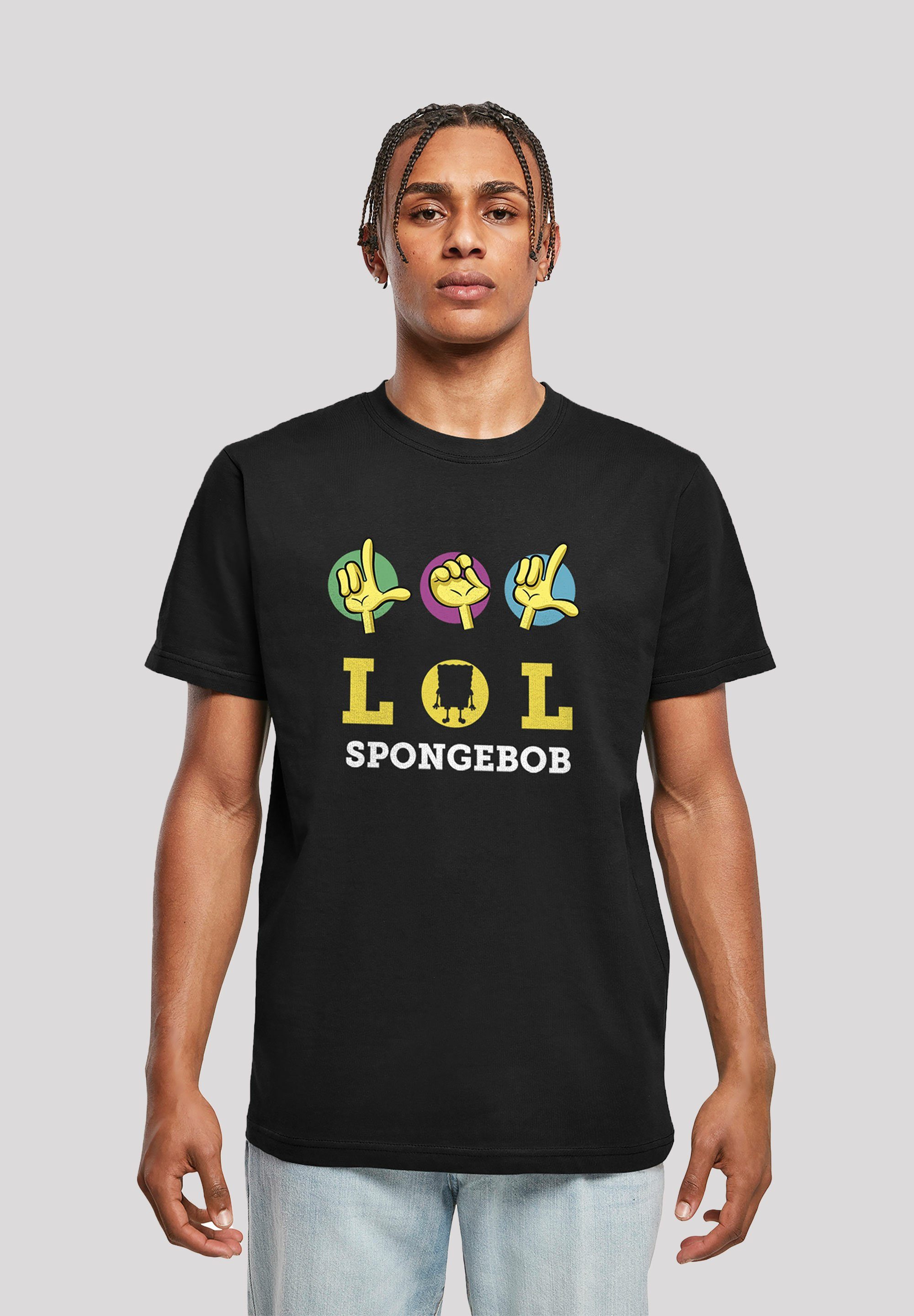 F4NT4STIC T-Shirt Spongebob Schwammkopf LOL Herren,Premium Merch,Regular-Fit,Basic,Bedruckt