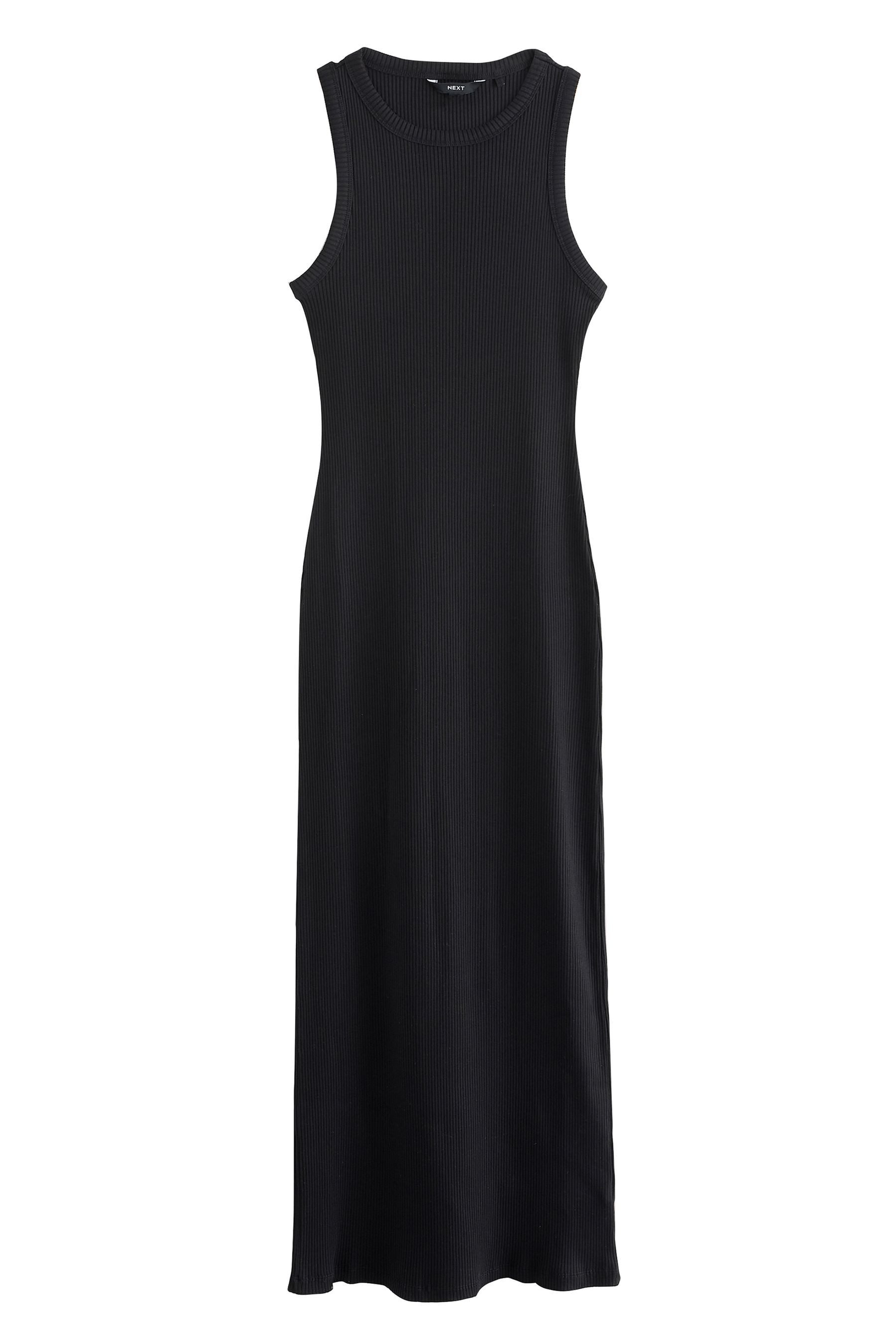 Next Maxikleid Geripptes, ärmelloses Maxikleid mit günstig online kaufen
