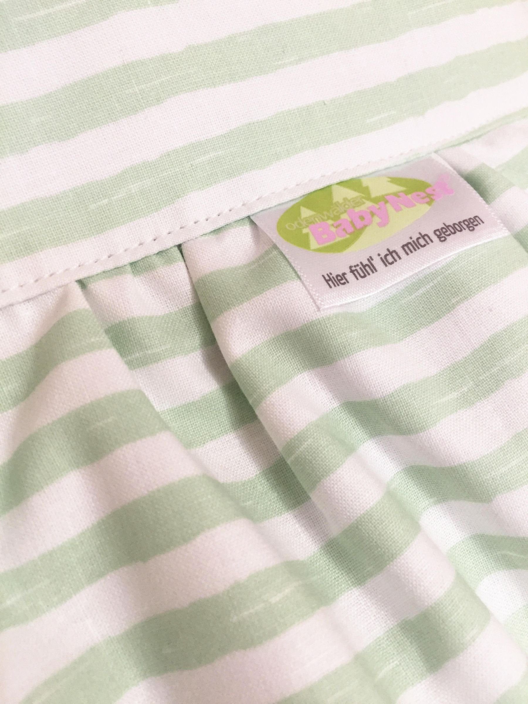 Odenwälder Babyschlafsack Baby Daunenschlafsack Exclusiv, Winterschlafsack Außensack 3,5 TOG ärmellos atmungsaktiv aus 100%