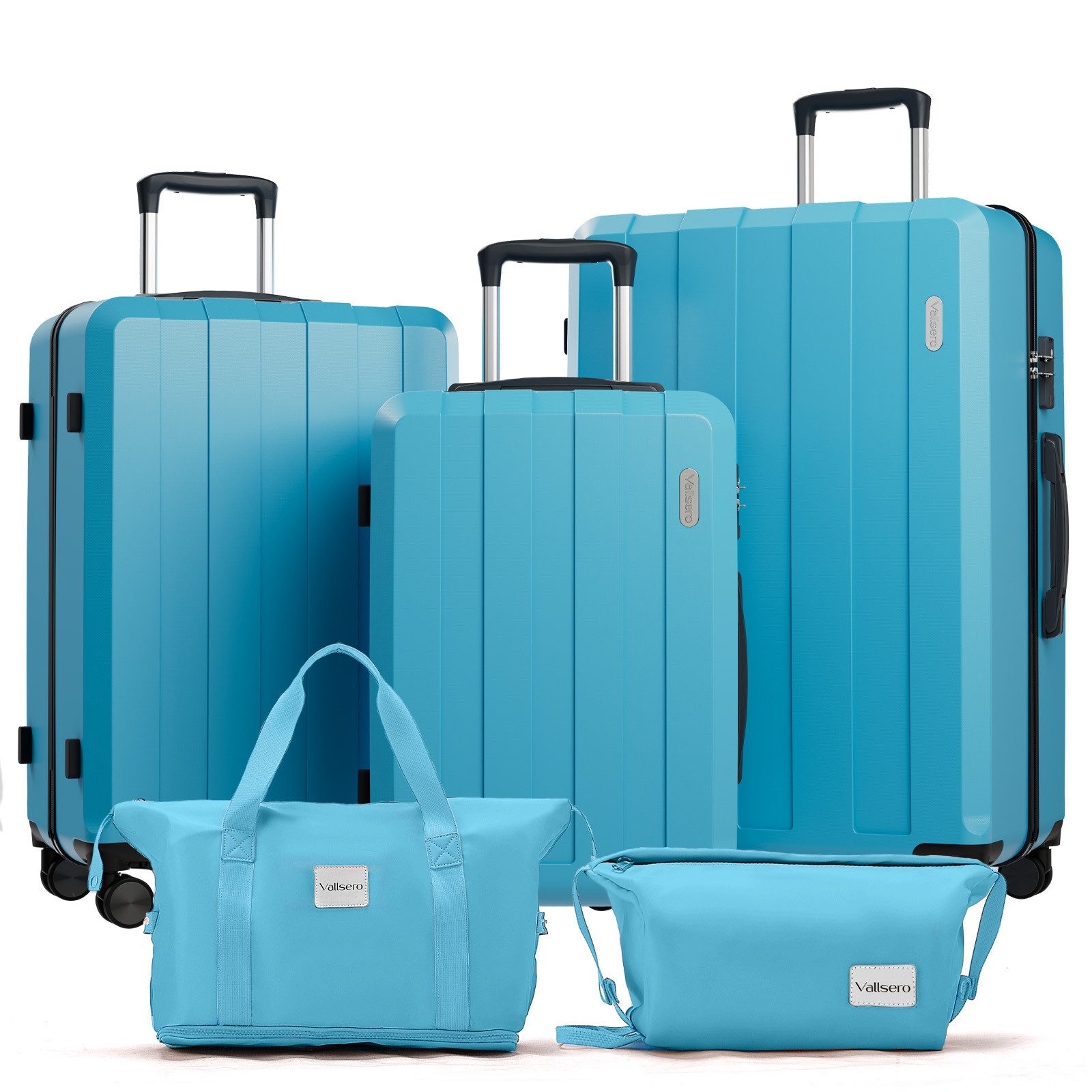 VALLSERO Trolleyset Koffer-Set( M,L,XL) Hartschalen-Koffer, Rollkoffer 5-te günstig online kaufen