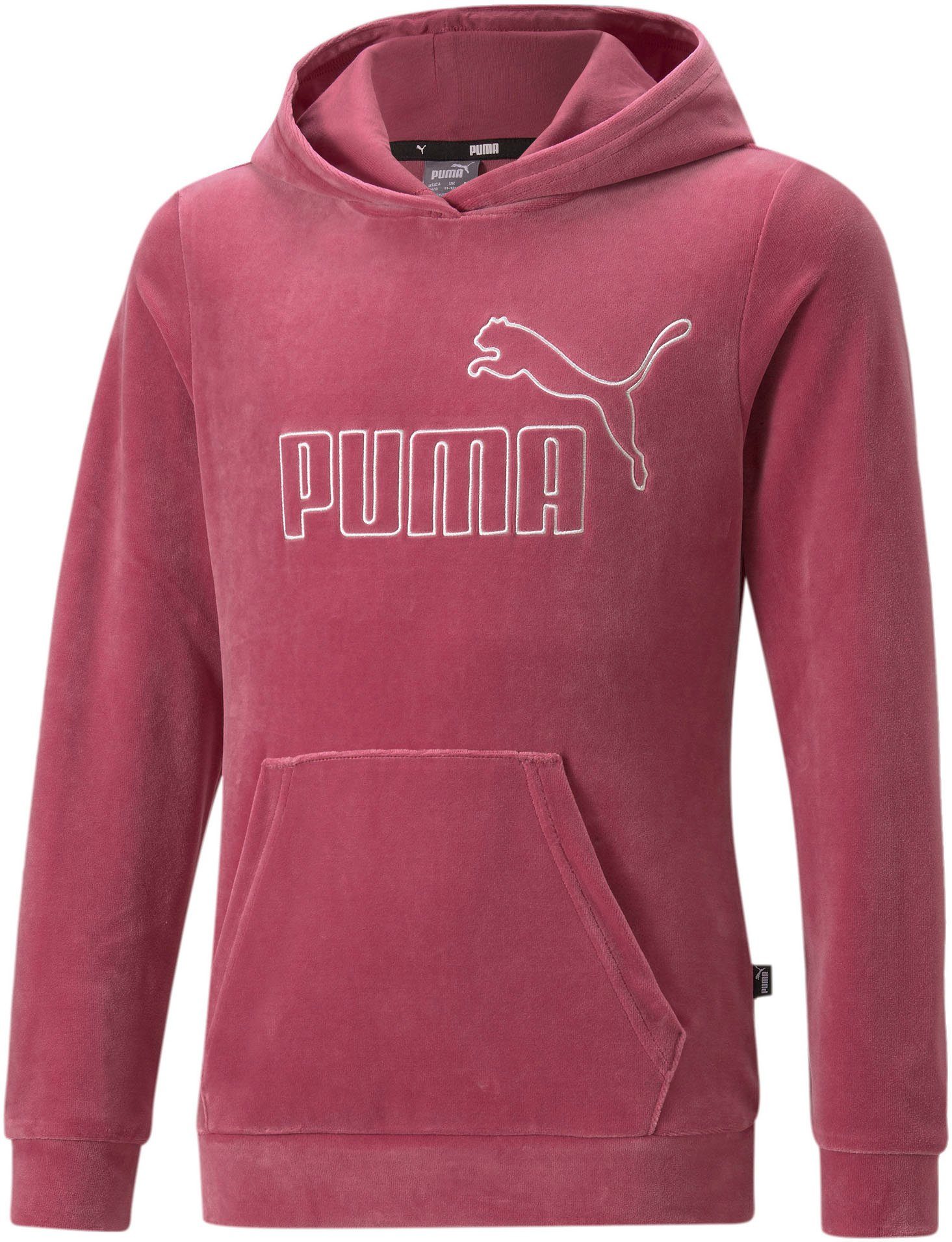 PUMA Kapuzensweatshirt ESS+ G Velour beere Hoodie