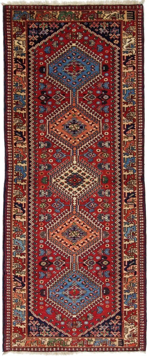 Orientteppich Yalameh Aliabad 79x203 Handgeknüpfter Orientteppich / Perserteppich, Nain Trading, rechteckig, Höhe: 12 mm