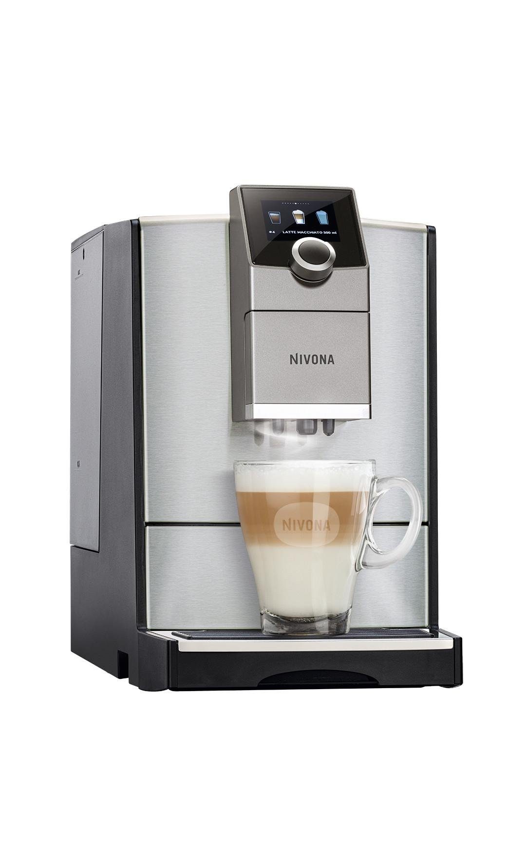 Nivona Kaffeevollautomat NICR OneTouch, herausnehmbare Brühgruppe, App 799, Kegelmahlwerk