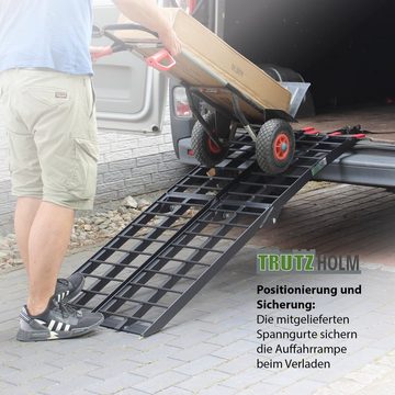 TRUTZHOLM Auffahrrampe TRUTZHOLM 2 x Auffahrrampe klappbar 180 cm Traglast 680 kg Alu schwarz (1-St)