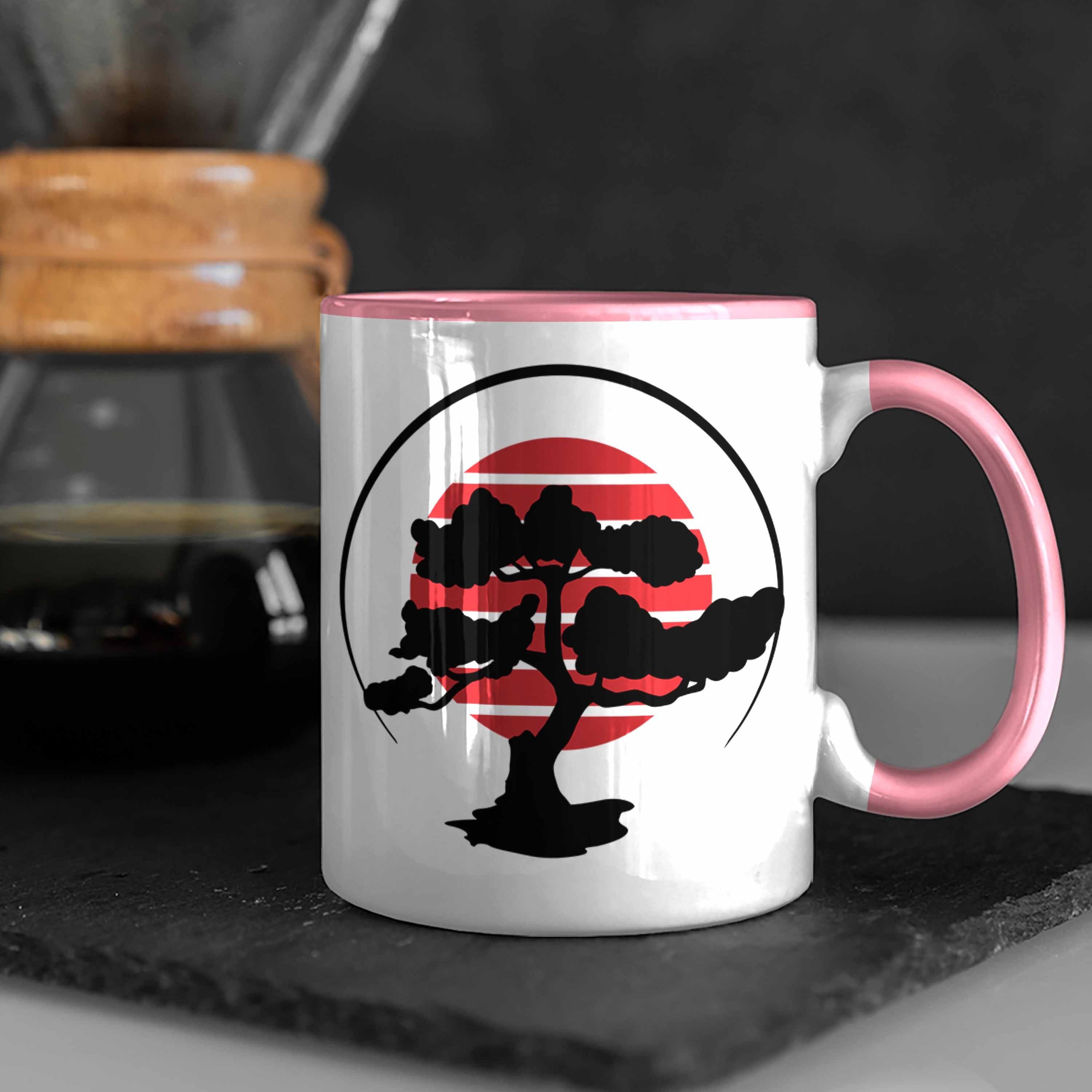 Trendation Tasse Lustige Tasse Bonsai-Liebhaber Bonsai für Rosa Geschenk