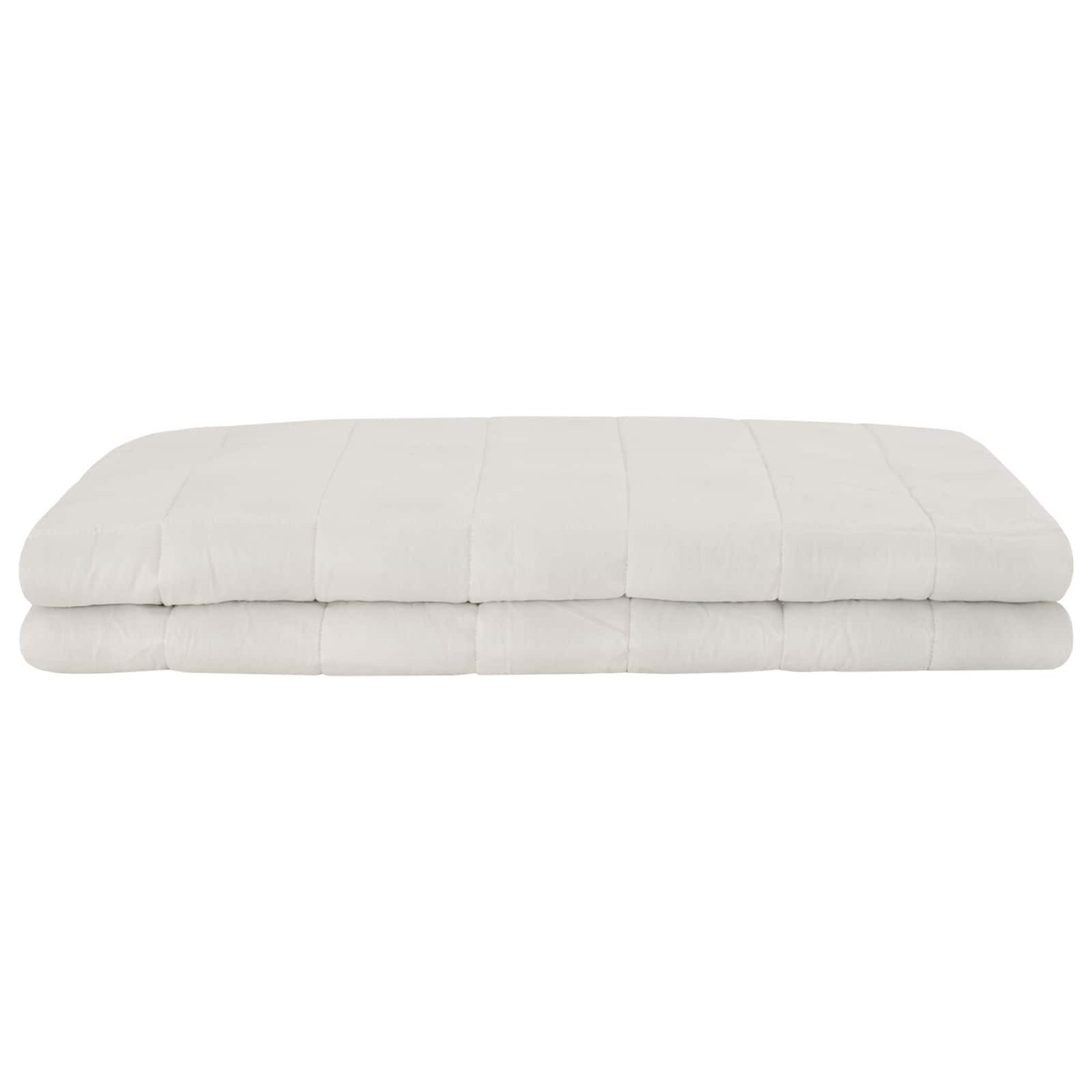 vidaXL Bettüberwurf Gewichtsdecke Weiß 138 x 200 cm 6 kg 100% Baumwolle 205T