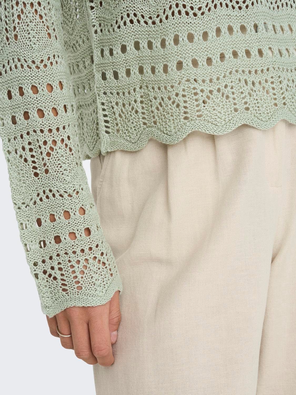 JDY Rundhalspullover JDYSUN LAY L/S BOATNECK PULLOV. KNT NOOS