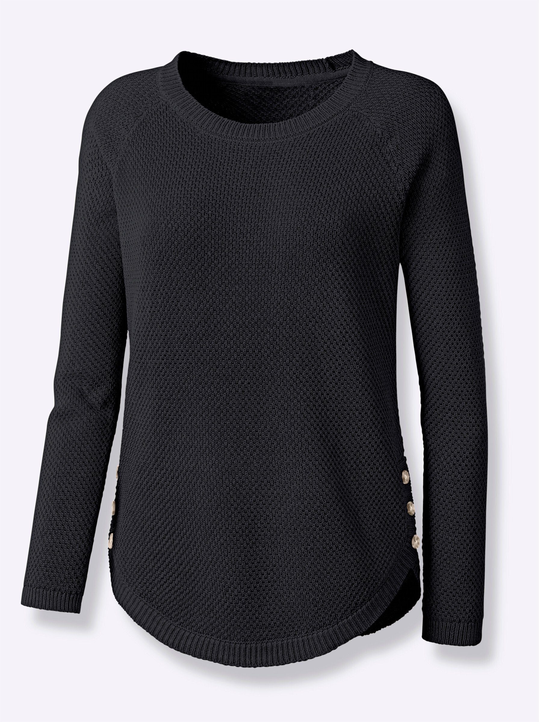 Strickpullover Pullover Langarm Struktur, Perlmuster